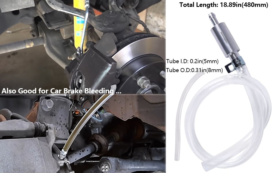 🏆Flash Sale⚡ 50K+ SOLD! Almost Gone-💥Brake Bleeder Hose - One Way Check Valve Tube Bleeding Tool Kit For Car Motorcyle Clutch