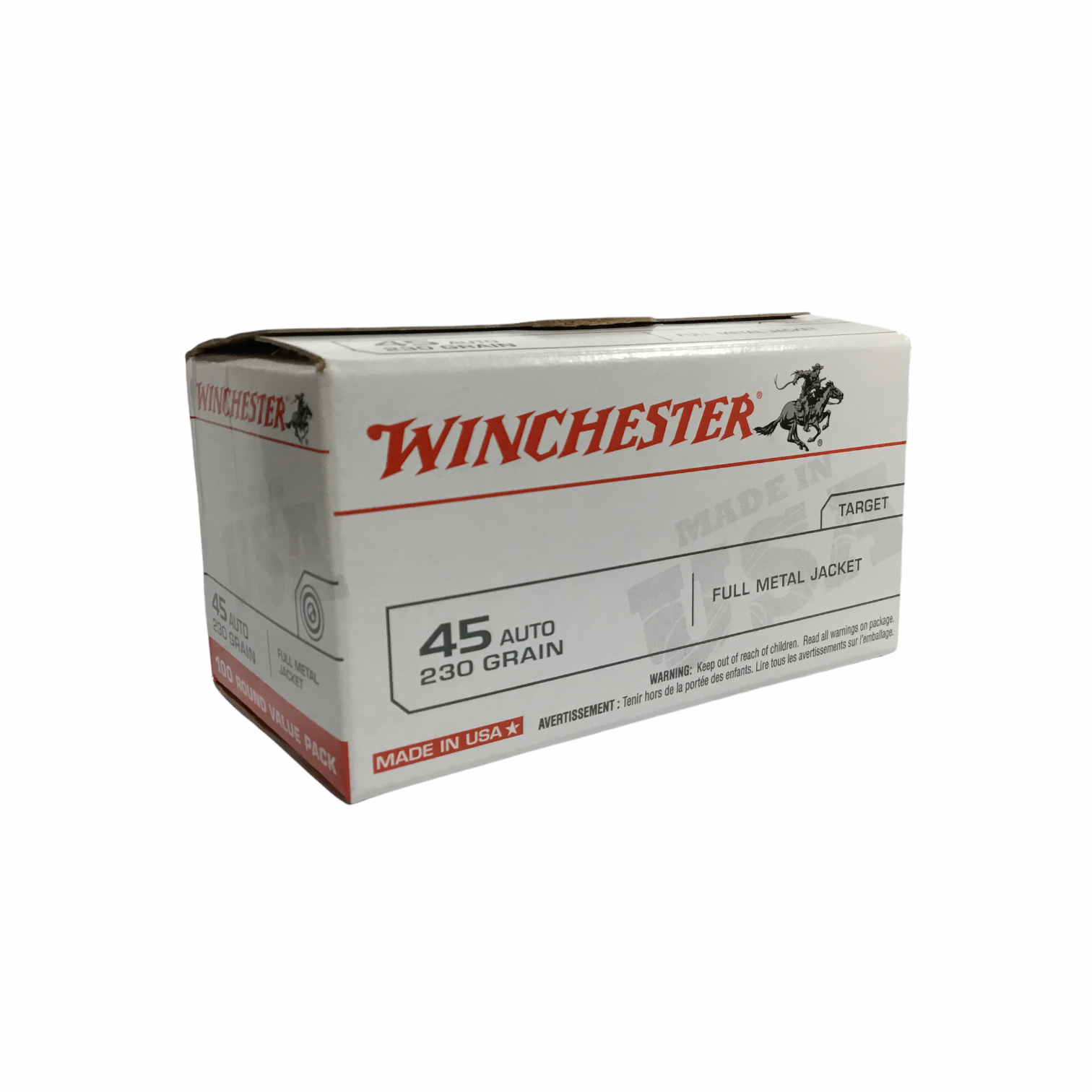 Winchester 45 ACP 230gr Round Nose