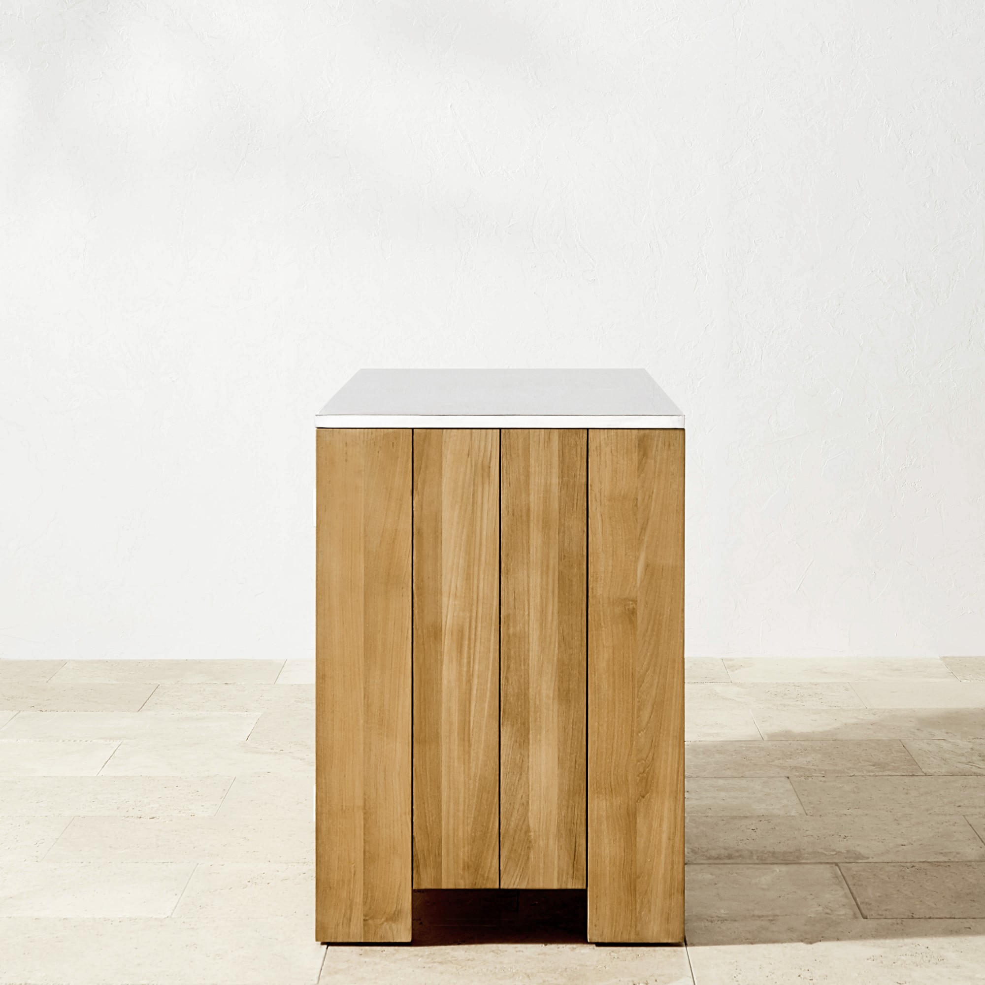 Larnaca Outdoor Teak 2-Door Cabinet (54.5)