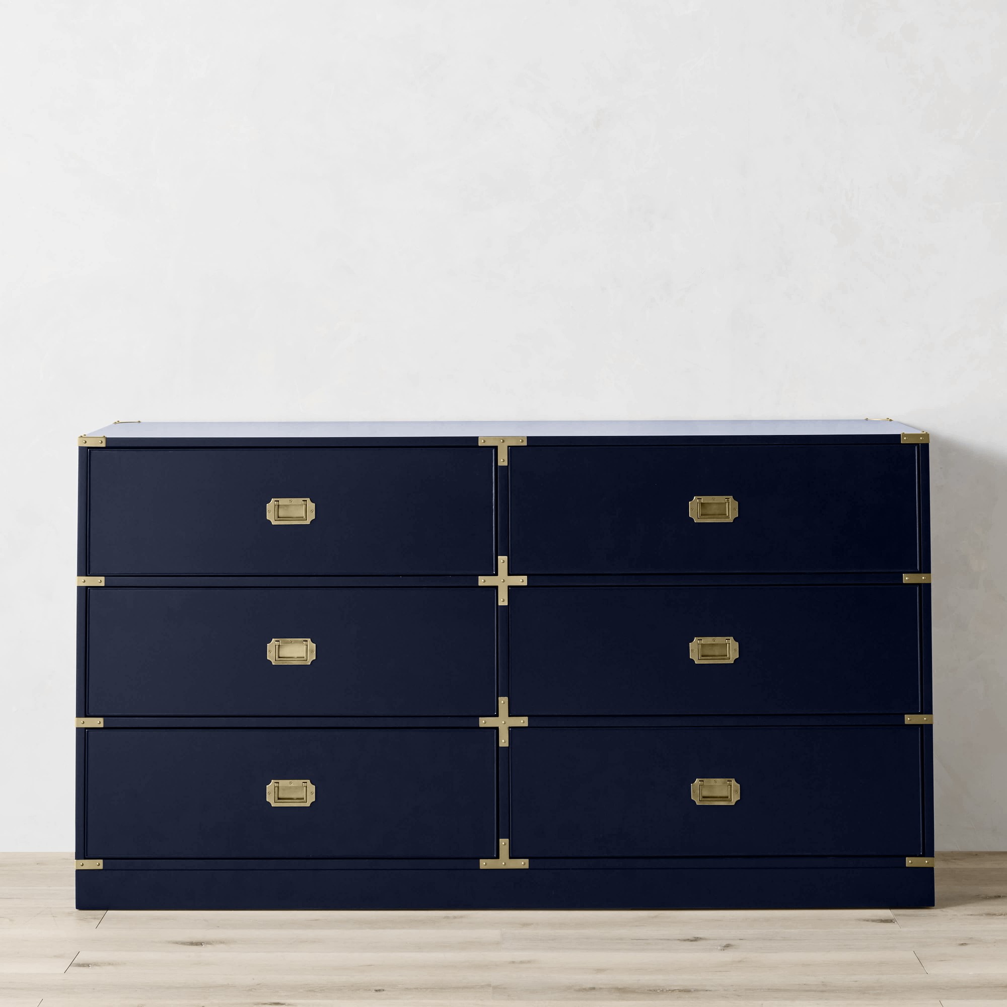 Campaign 6-Drawer Dresser, Navy (66)