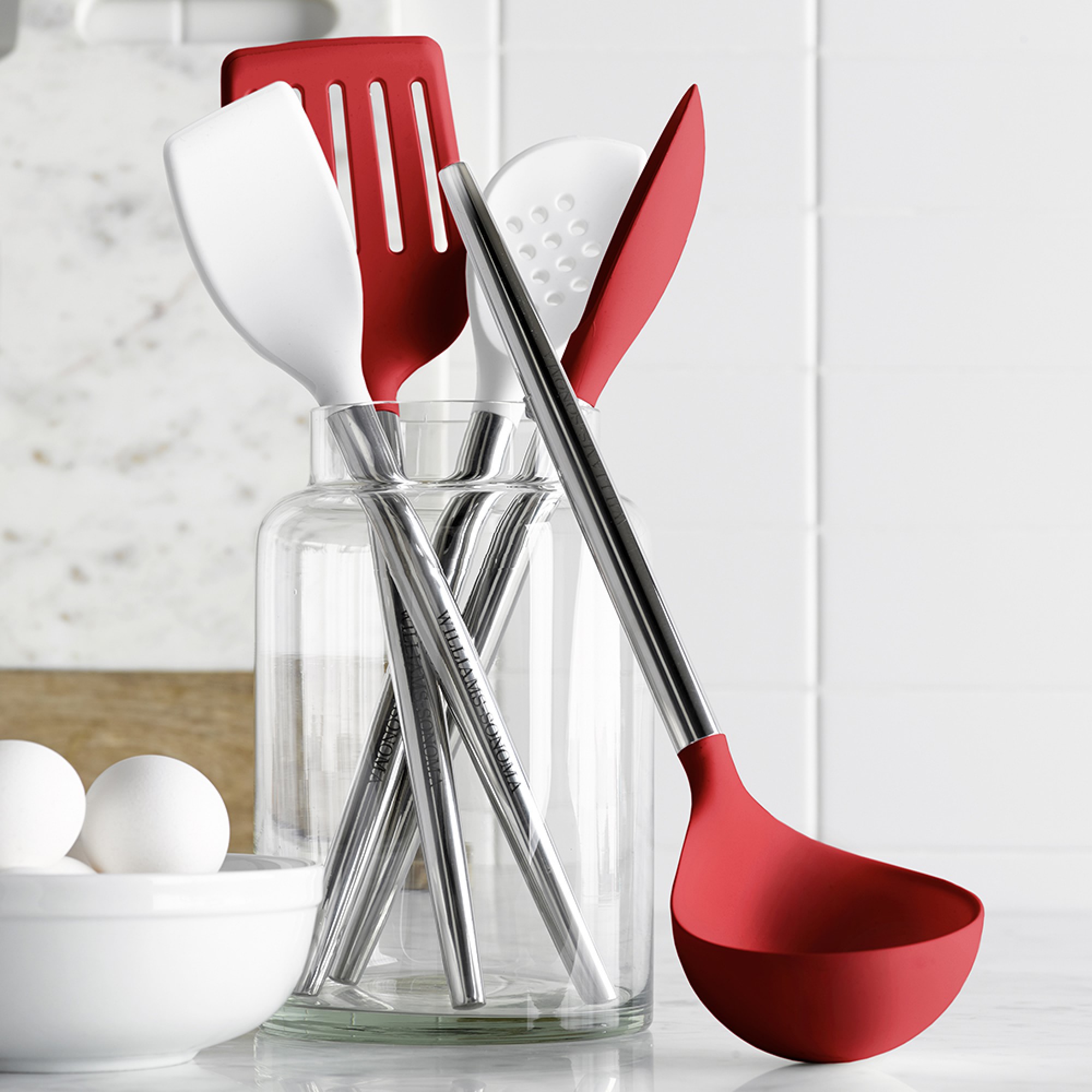 Williams Sonoma Stainless-Steel Silicone Ladle
