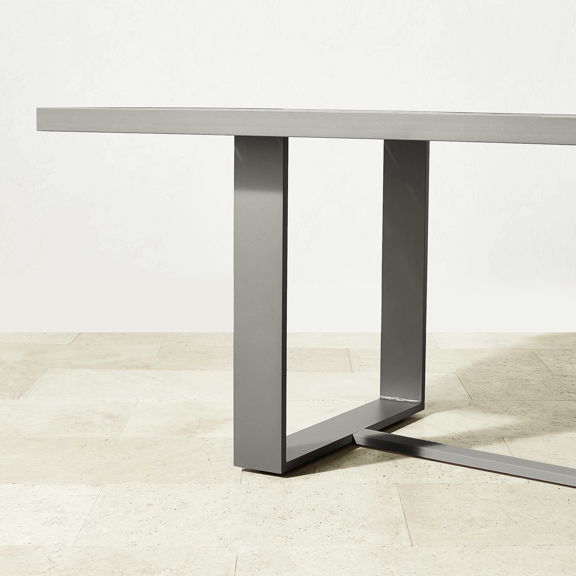 Santa Barbara Outdoor Metal Rectangular Dining Table (124)