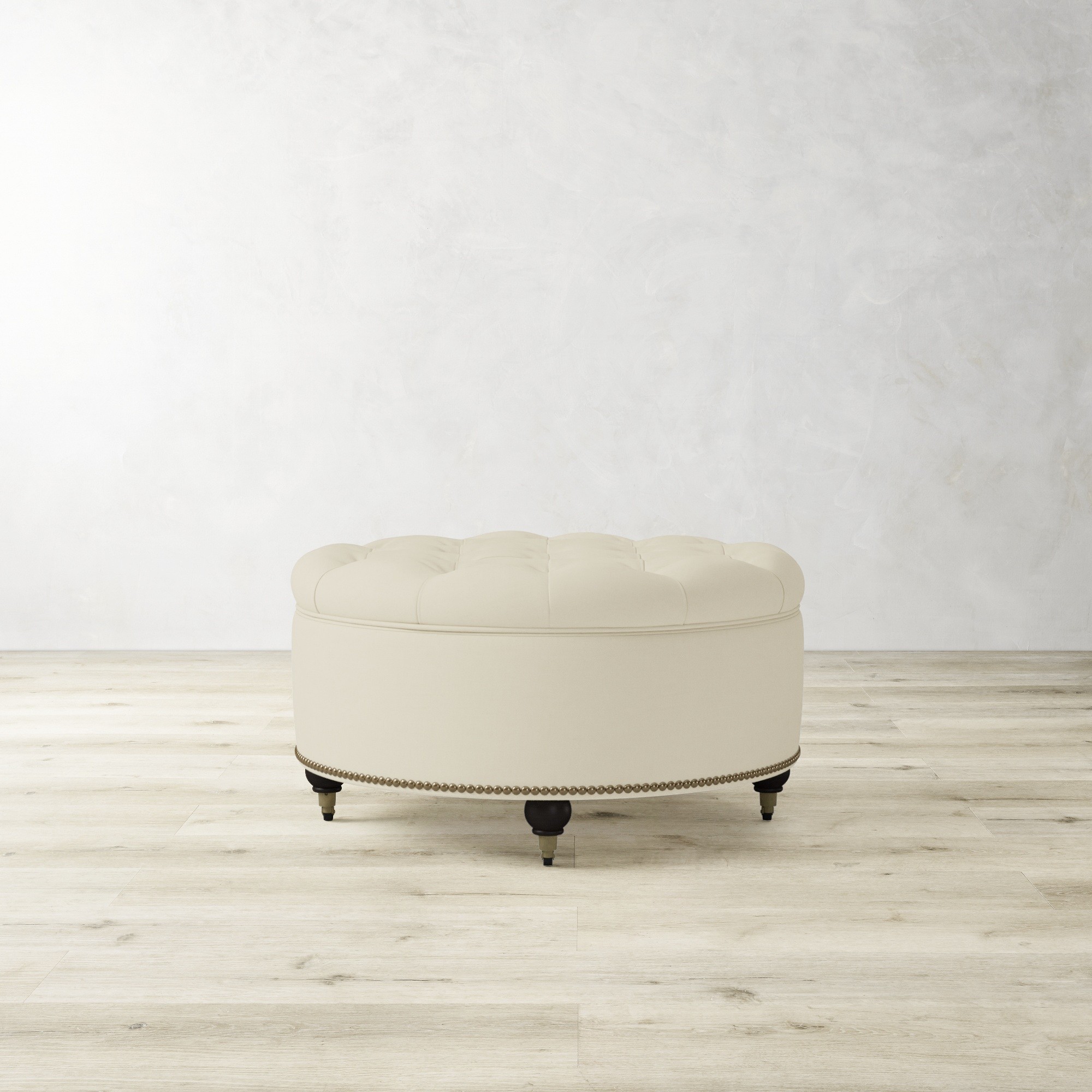 Soho Tufted Round Storage Ottoman (36)