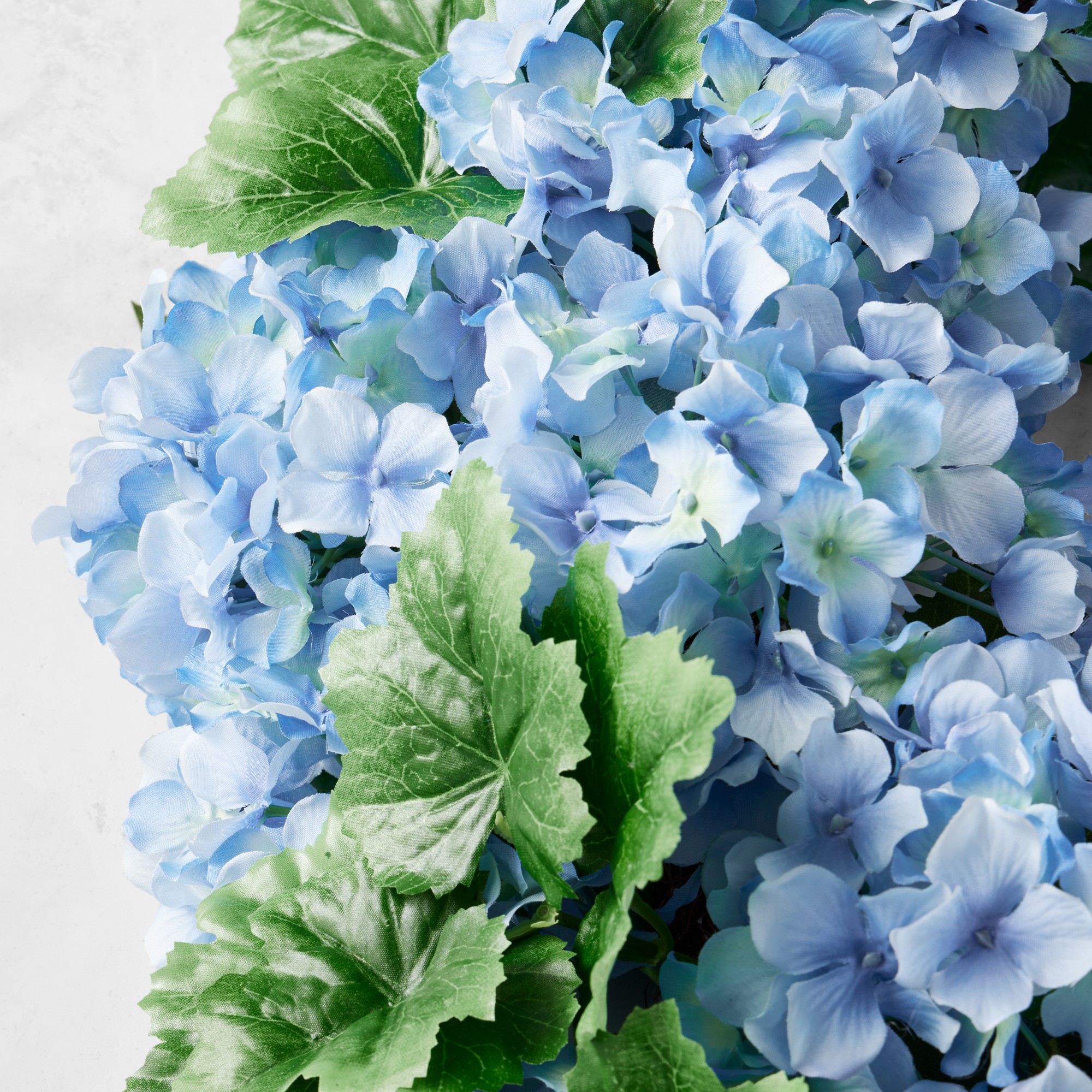 UV Protected Faux Blue Hydrangea Wreath, 27