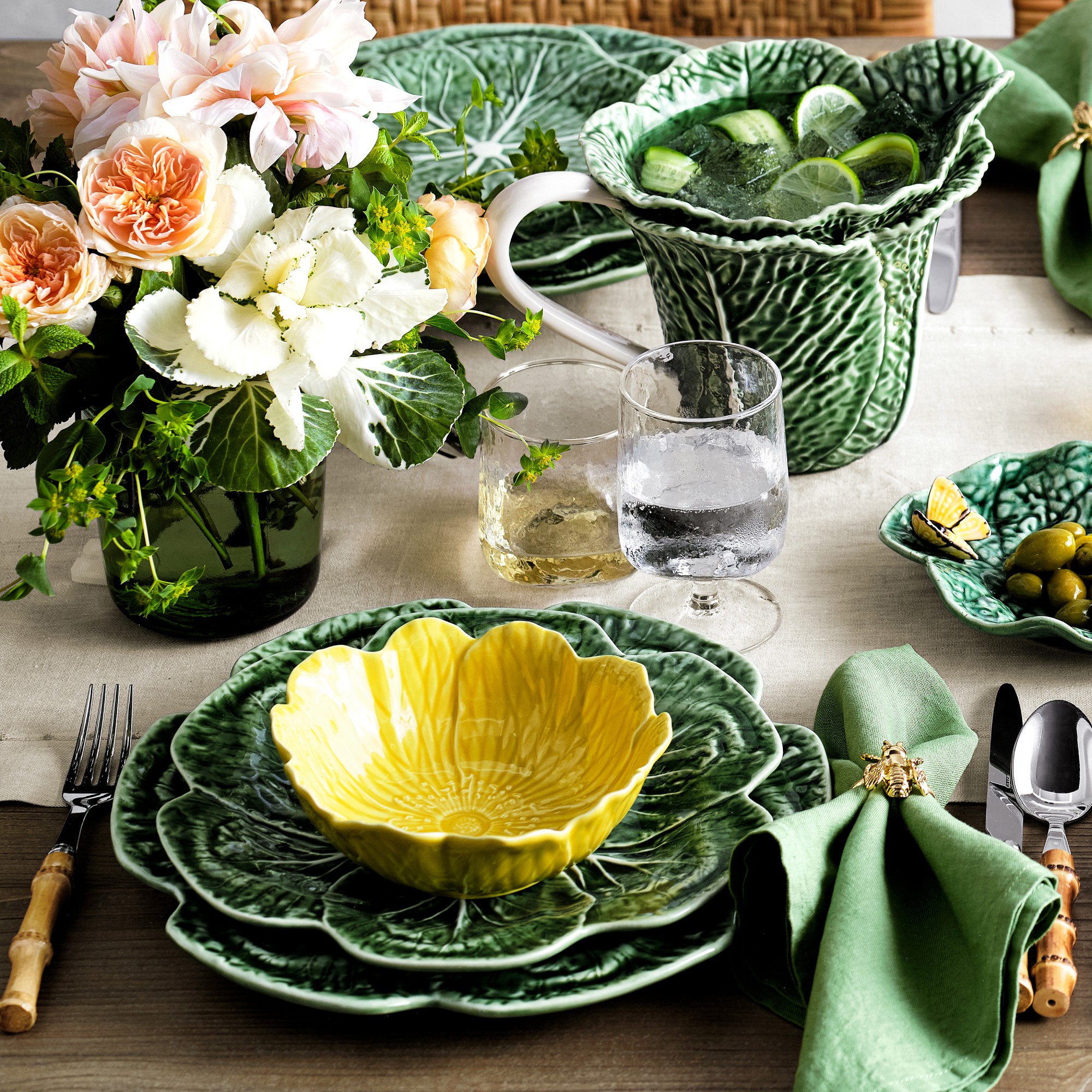 Bordallo Pinheiro Cabbage Salad Plates