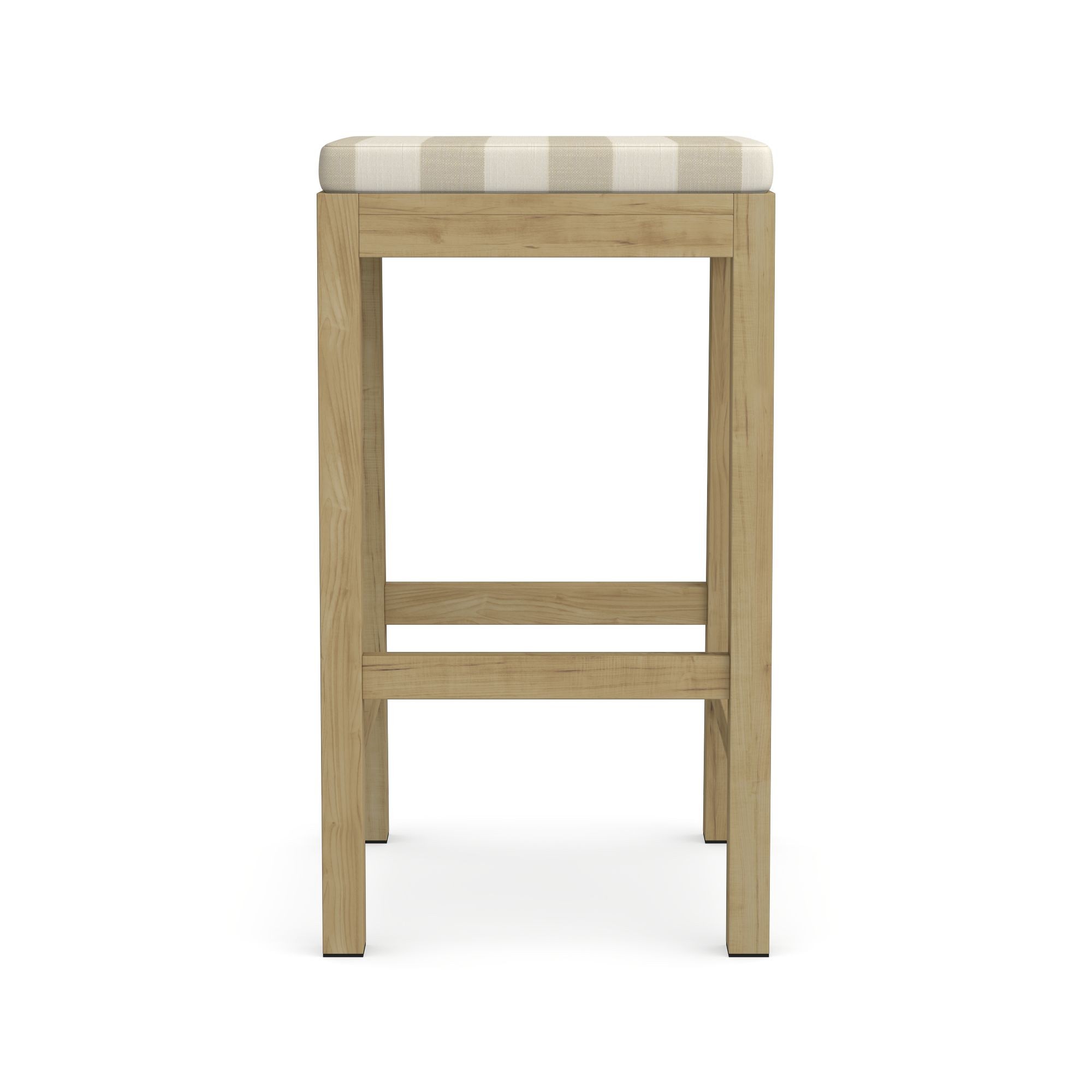 Larnaca Outdoor Teak Backless Bar Stool Cushions