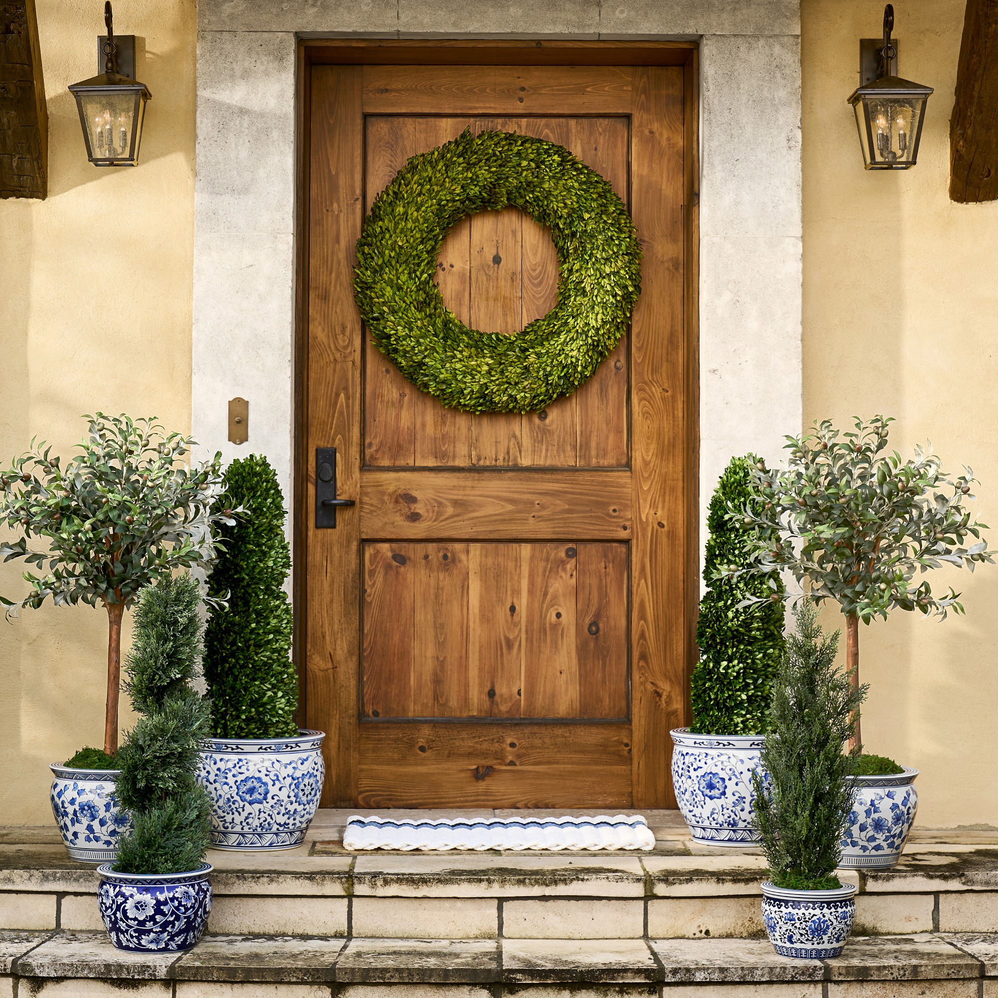 Faux Silk Olive Tree Indoor Topiary, 48