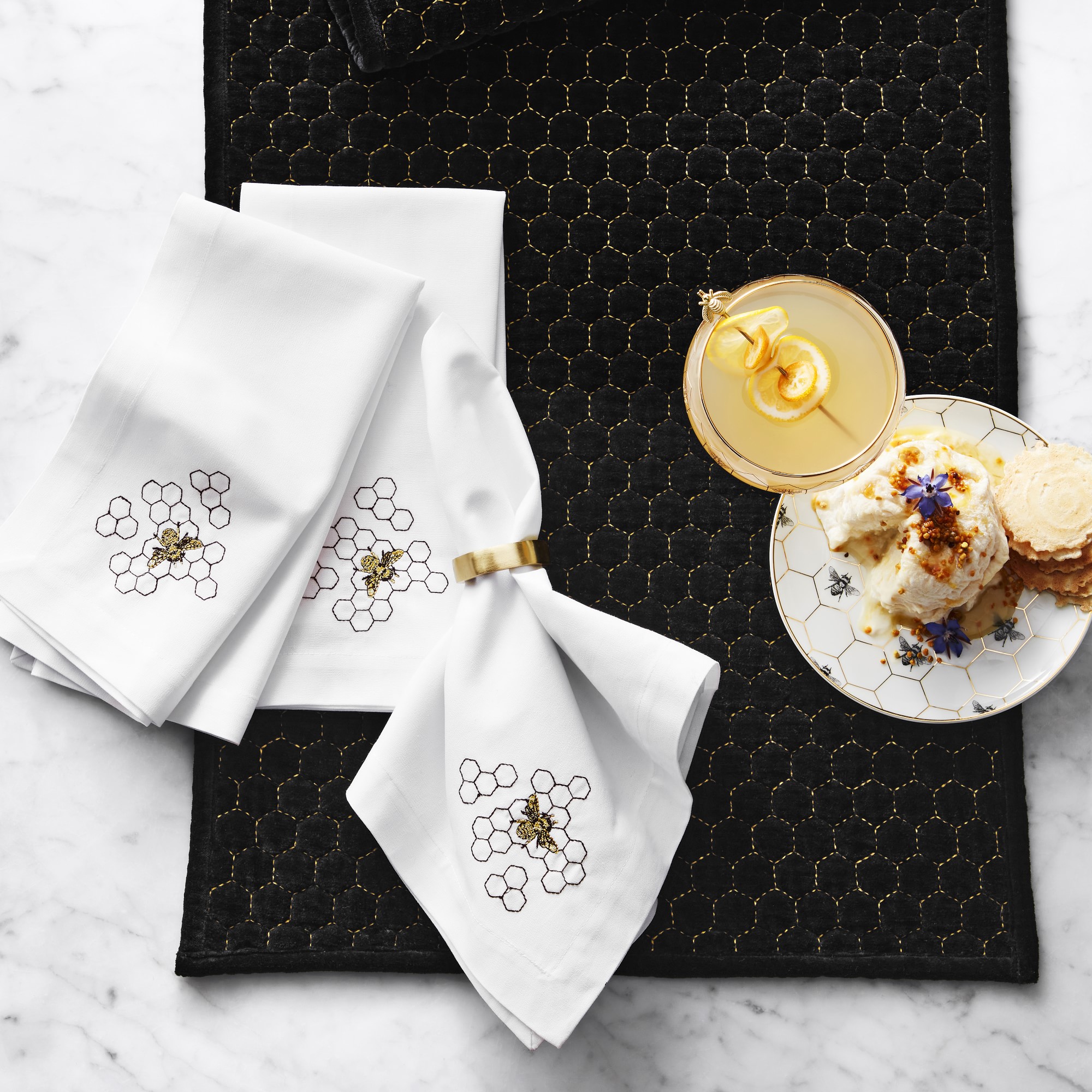 Honeycomb Appetizer Plates