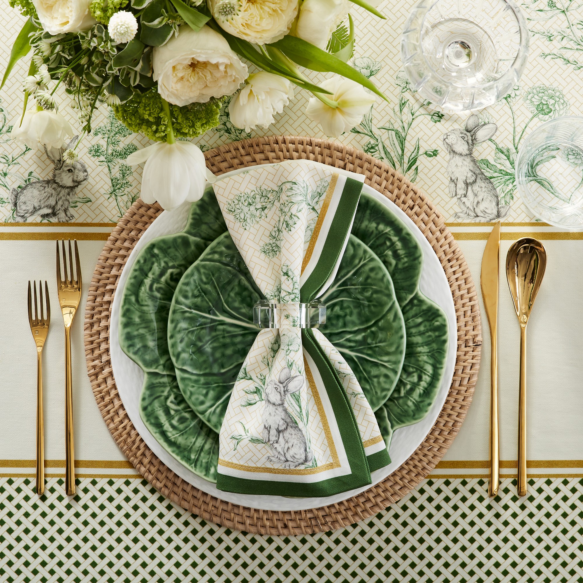 Bordallo Pinheiro Cabbage Dinner Plates