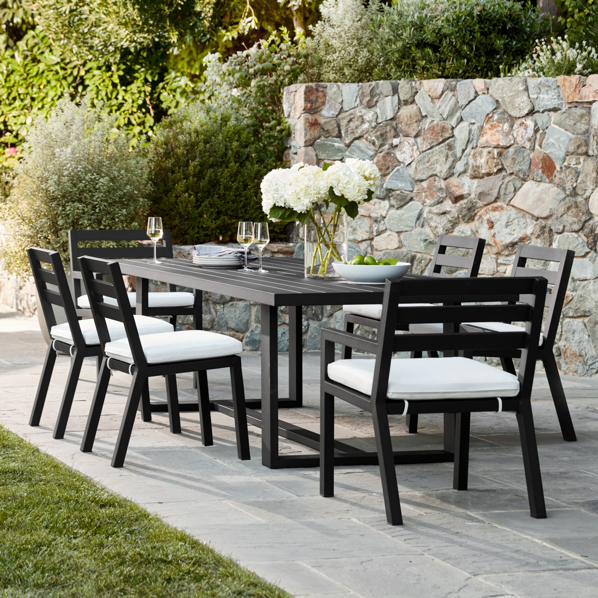 Ojai Outdoor Metal Dining Arm Chair