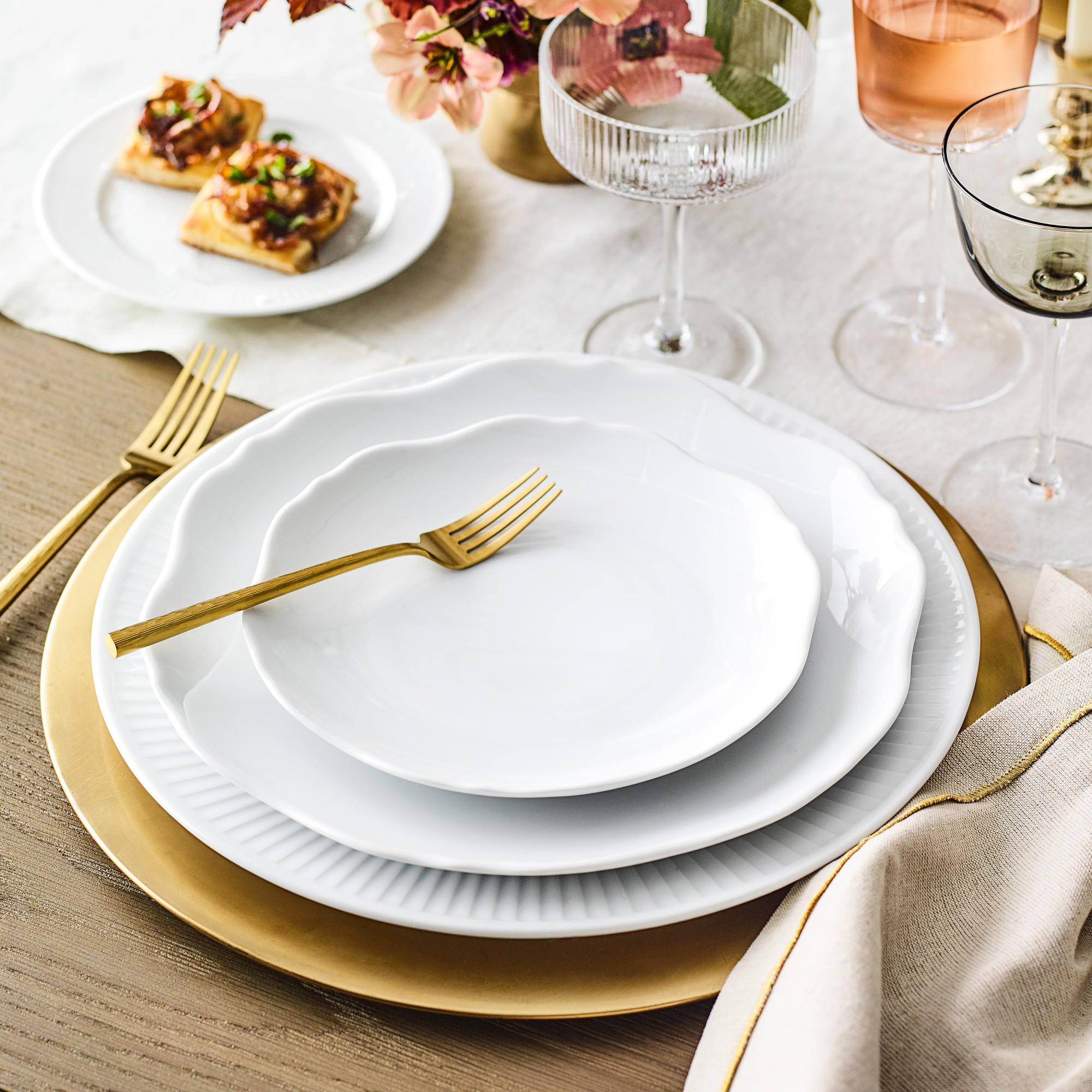 Pillivuyt Chantal Porcelain Salad Plates
