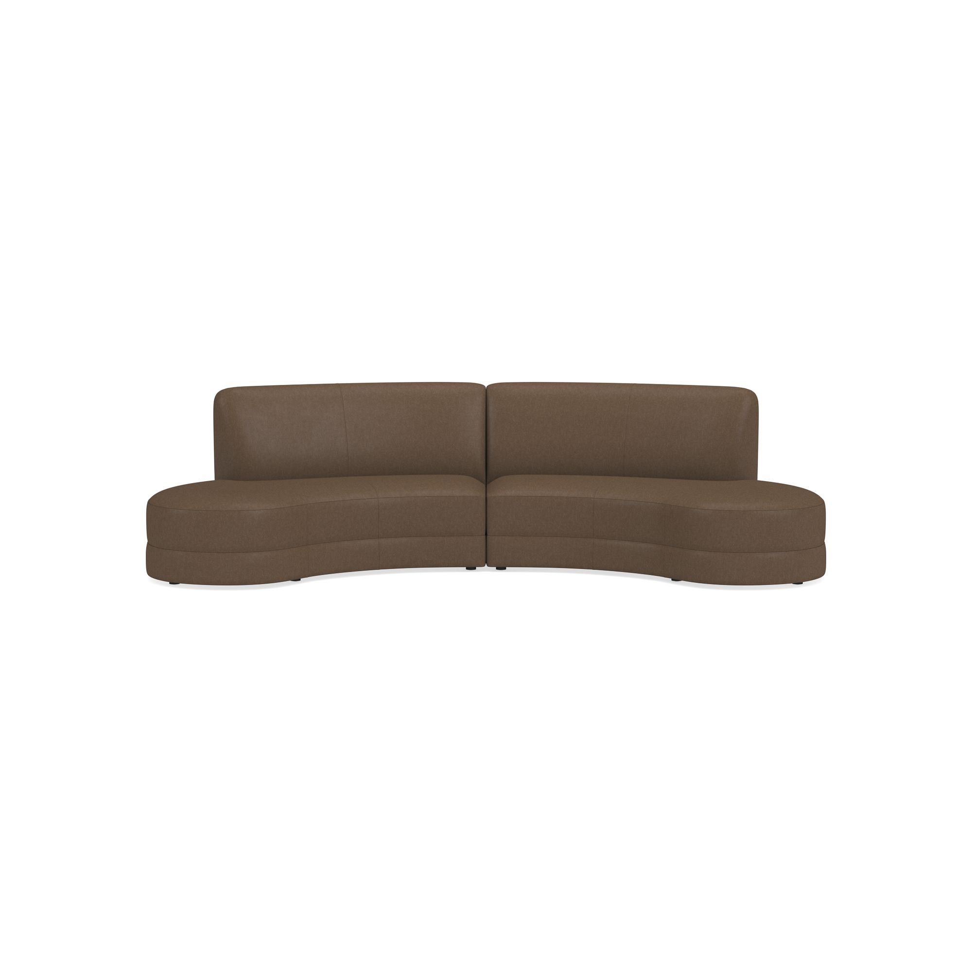 Capri 2-Piece Bumper Armless Sectional (132)