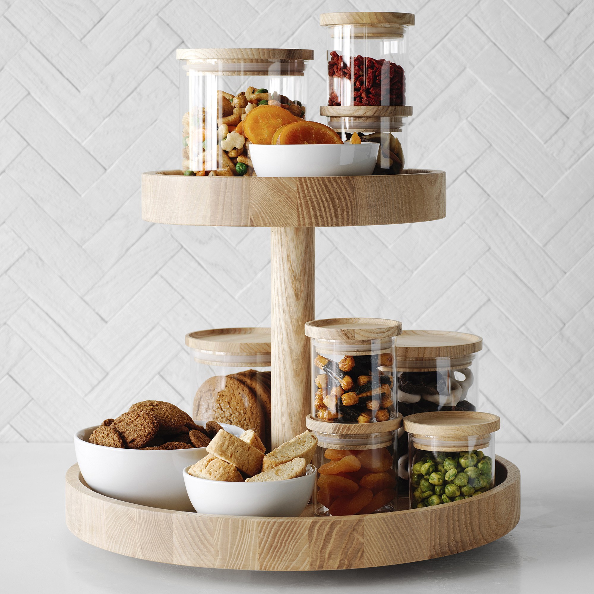Hold Everything 2-Tiered Lazy Susan, 15 Base