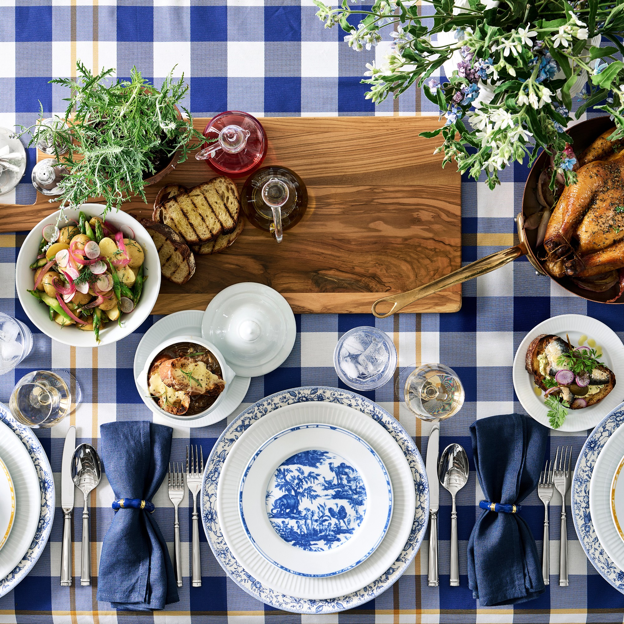 English Floral Charger