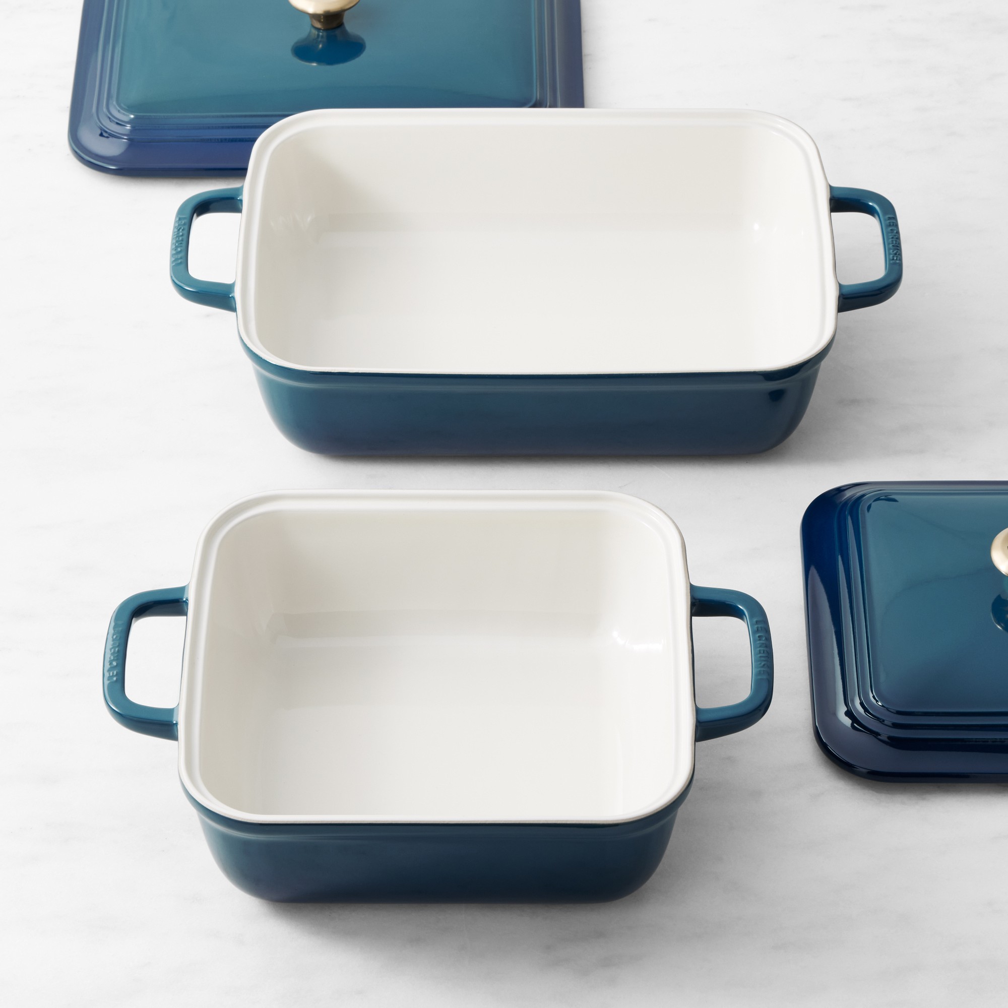 Le Creuset San Francisco Stoneware Covered Baker, Set of 4