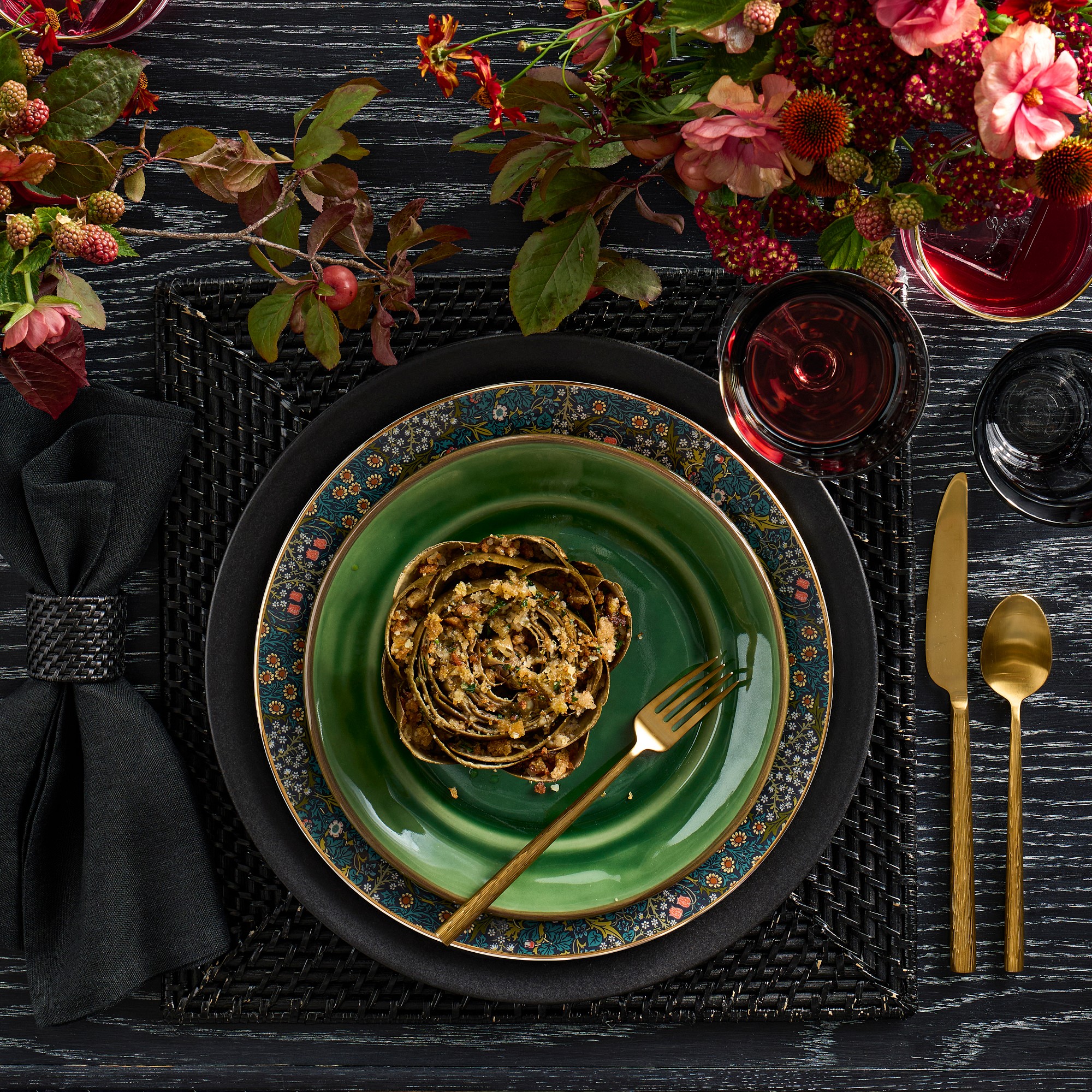 Provençal Salad Plates, Set of 4