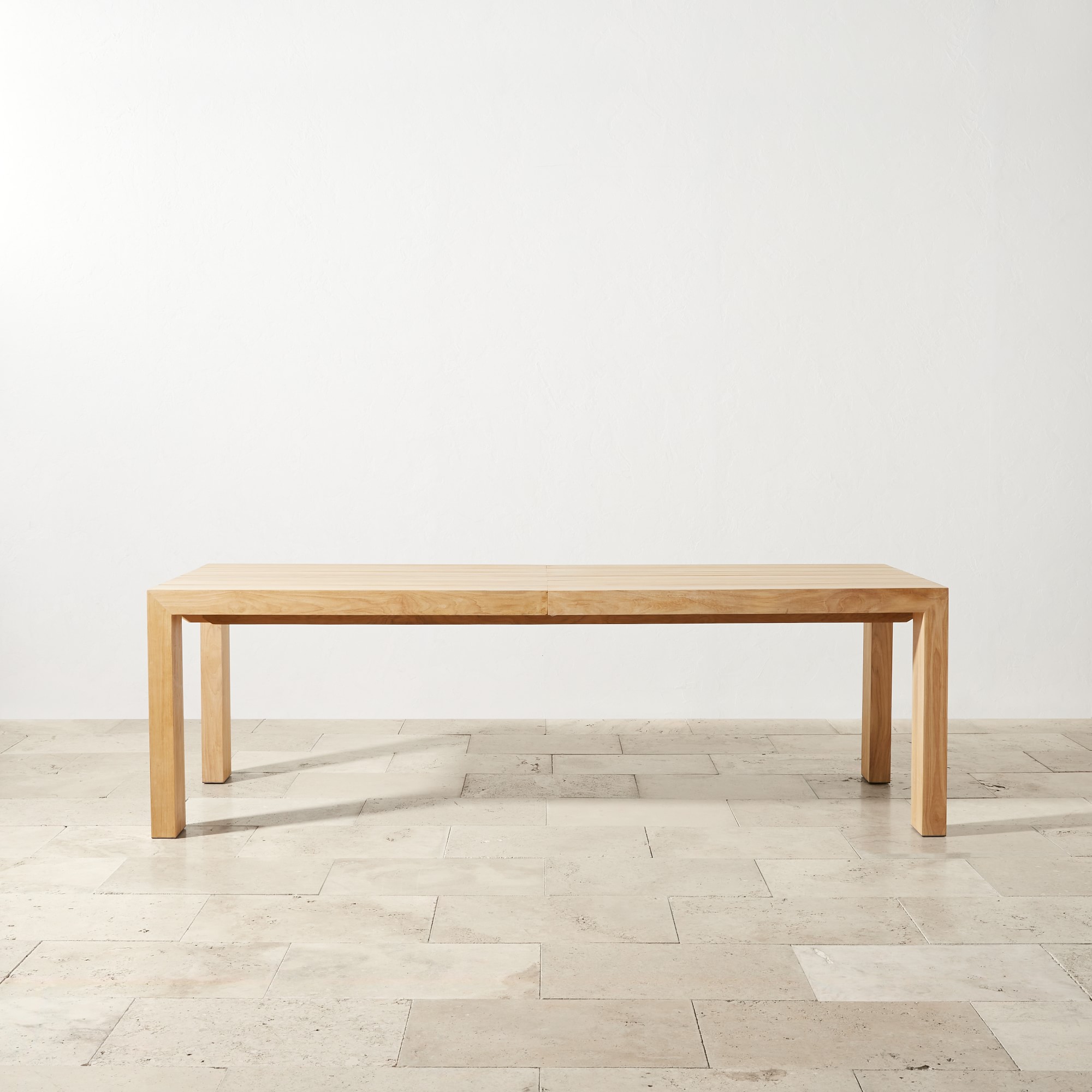 Larnaca Outdoor Teak Extendable Dining Table (72-118)