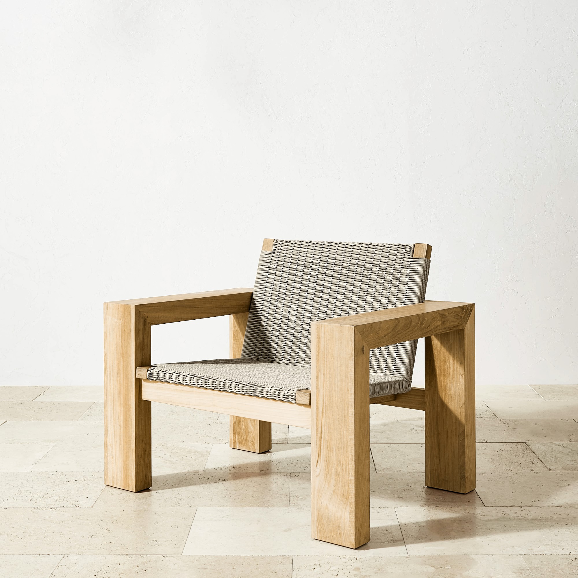 Larnaca Outdoor Teak x All-Weather-Weave Club Chair