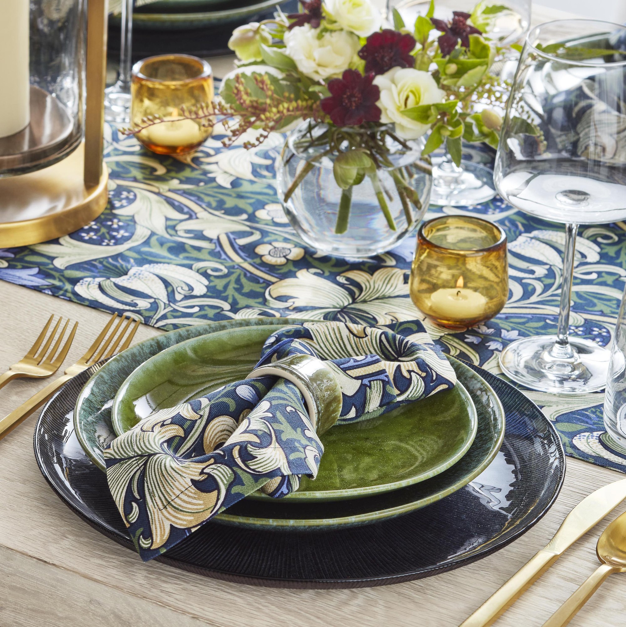 Morris & Co. x Williams Sonoma Golden Lilly Table Runner
