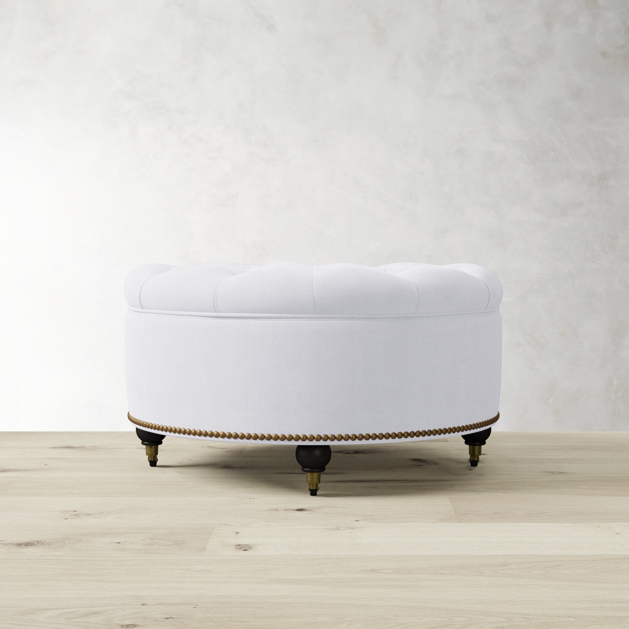 Soho Tufted Round Storage Ottoman (36)