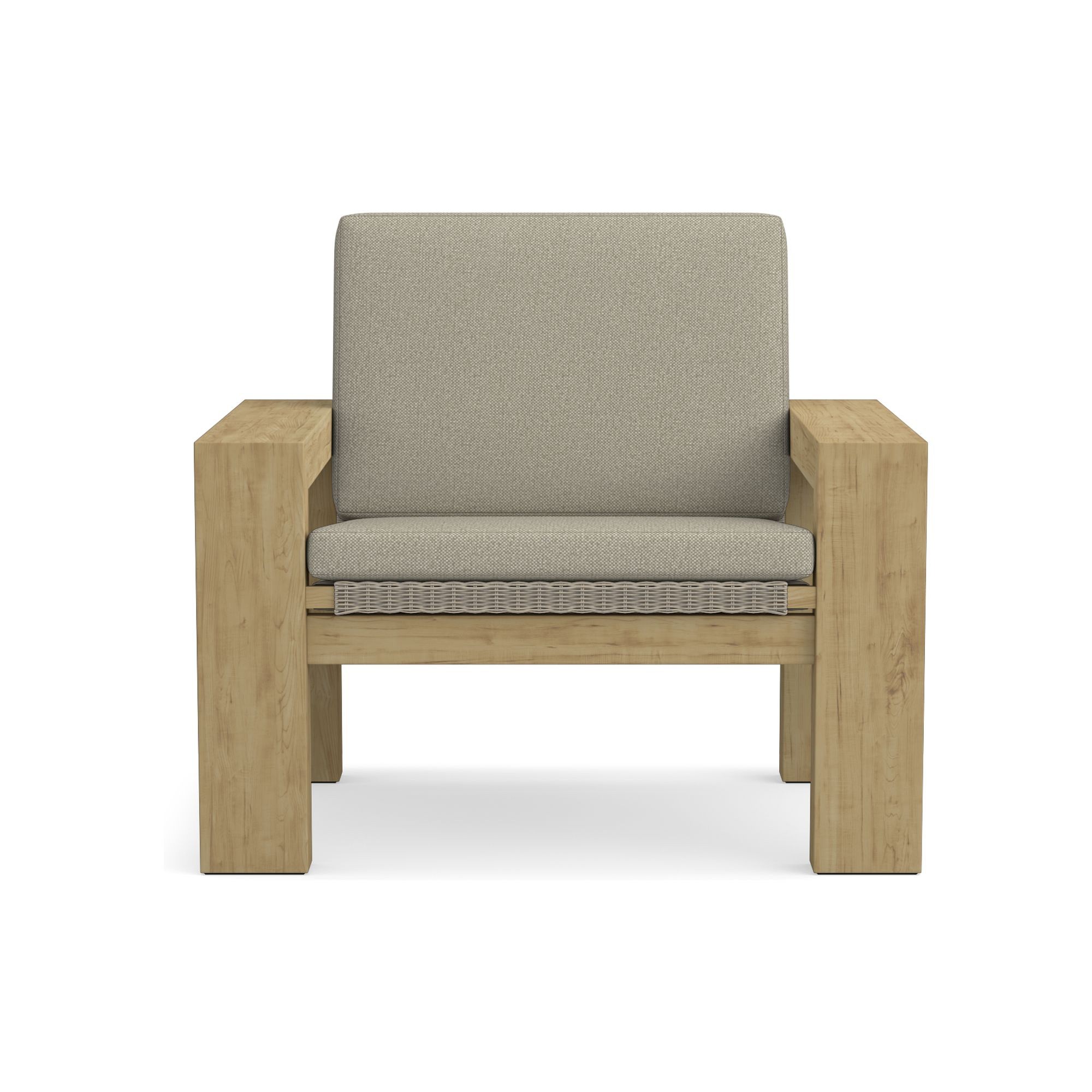 Larnaca Outdoor Teak x All-Weather-Weave Club Chair Cushions