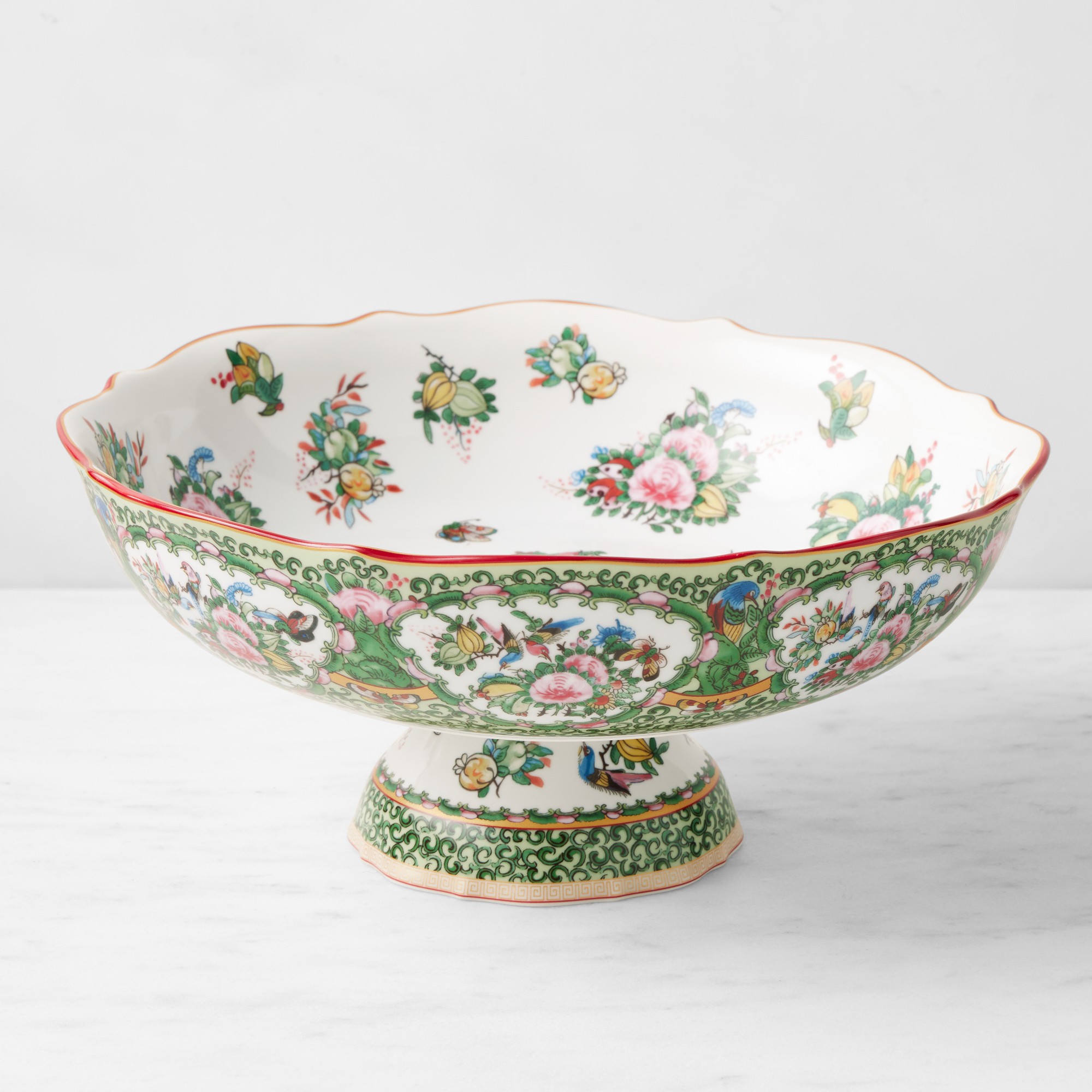 Famille Rose Porcelain Fruit Bowl