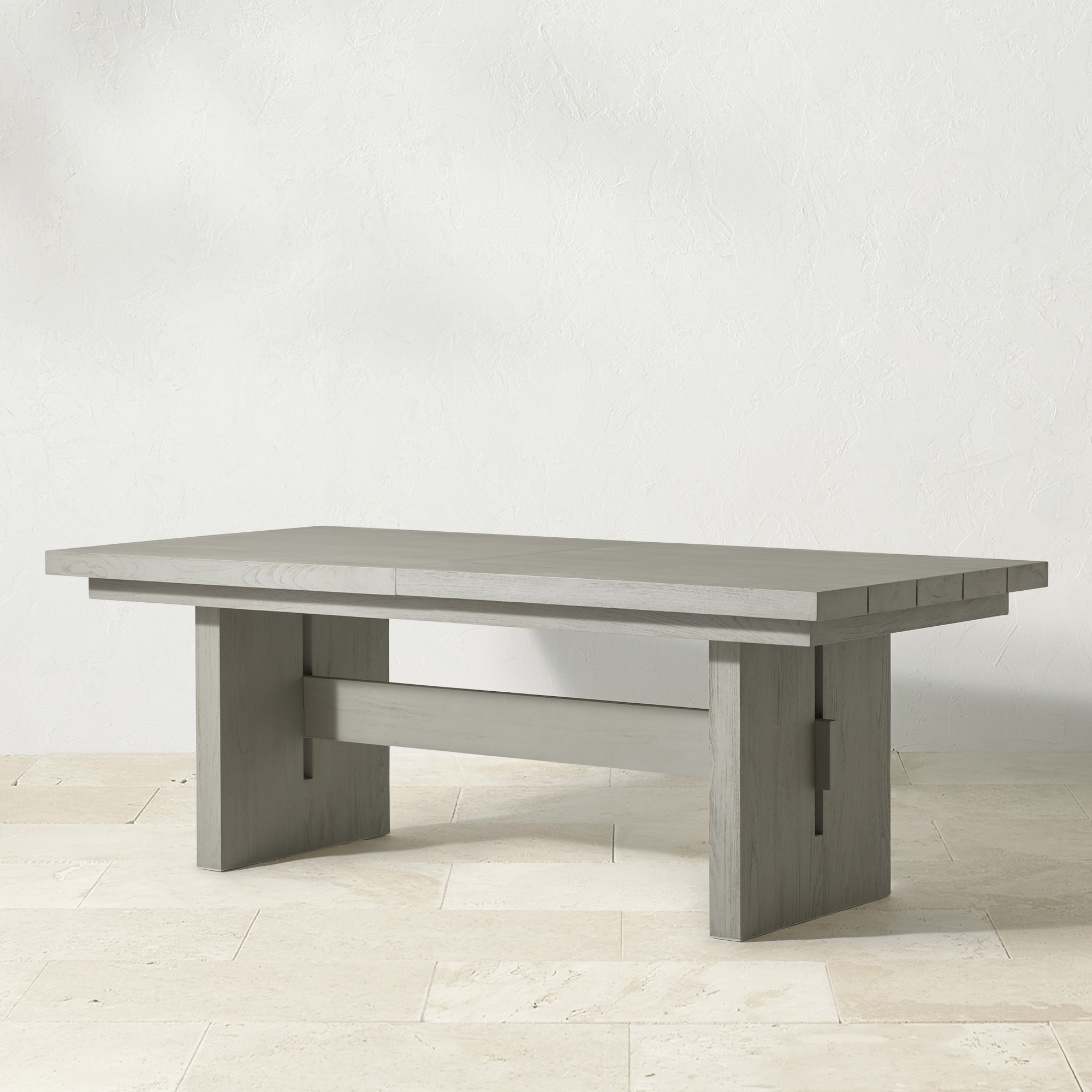 San Clemente Outdoor Grey Teak Rectangular Dining Table (84)