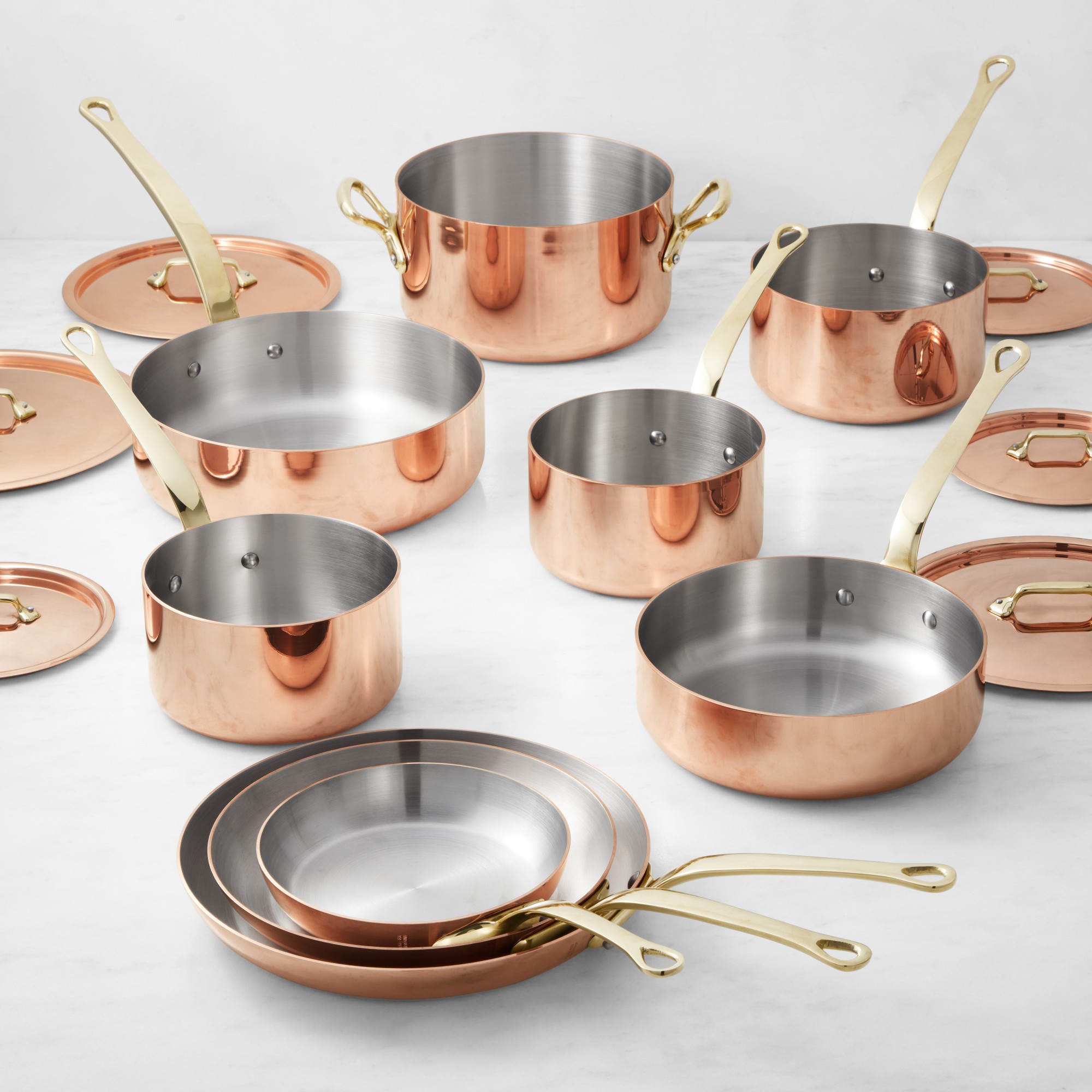 Mauviel M'250B Copper 15-Piece Cookware Set