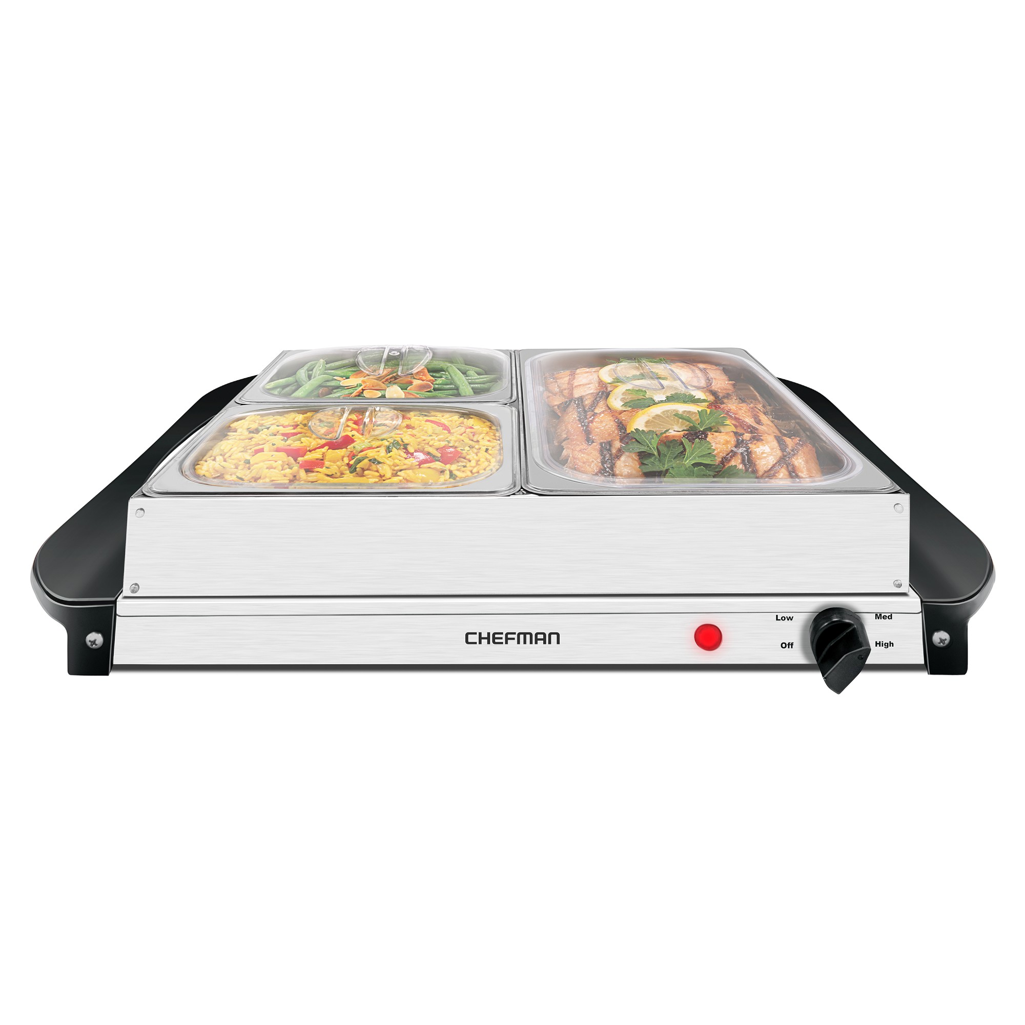 Chefman Buffet Server & Warming Tray with Chafing Dishes