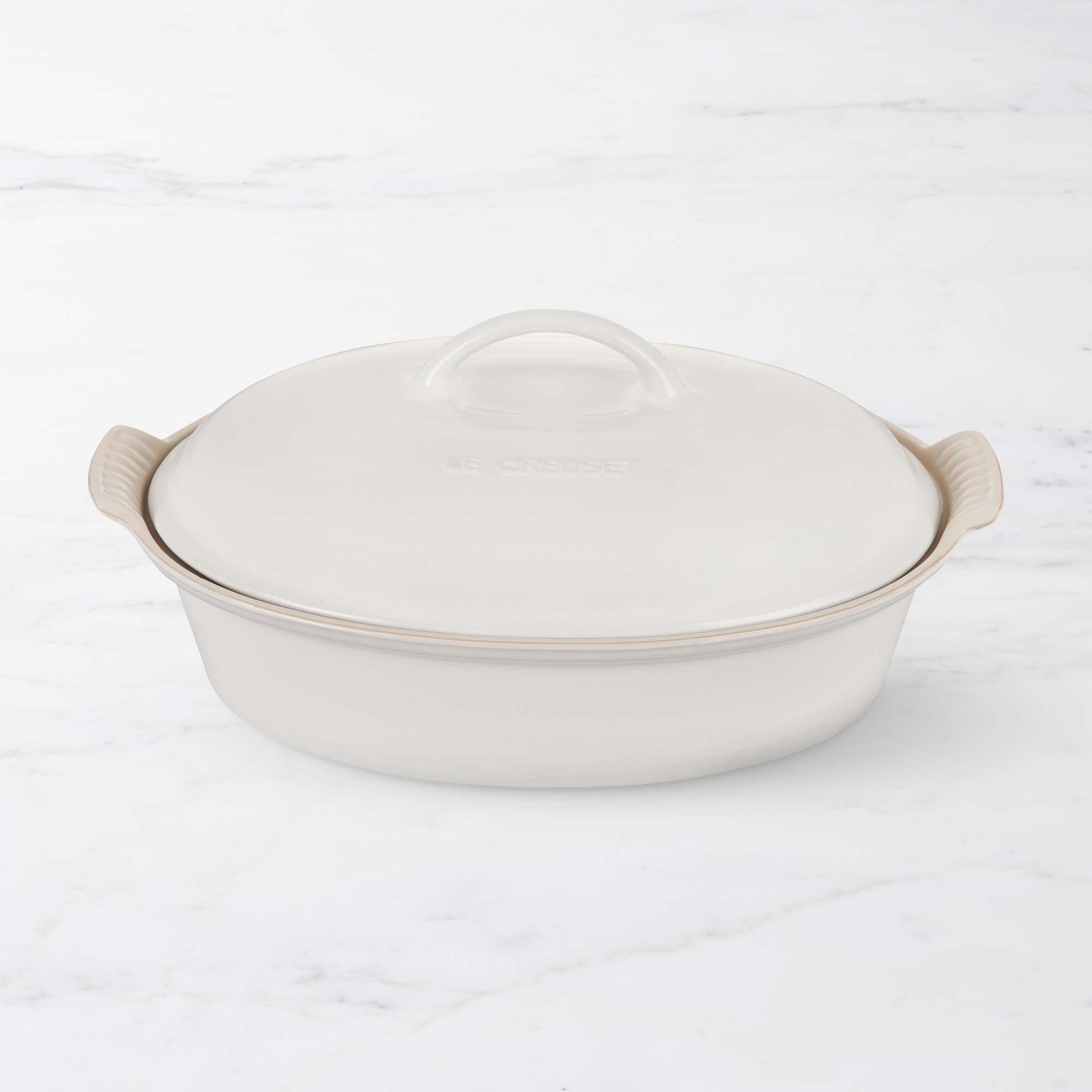 Le Creuset Heritage Stoneware Oval Covered Casserole, 4-Qt.