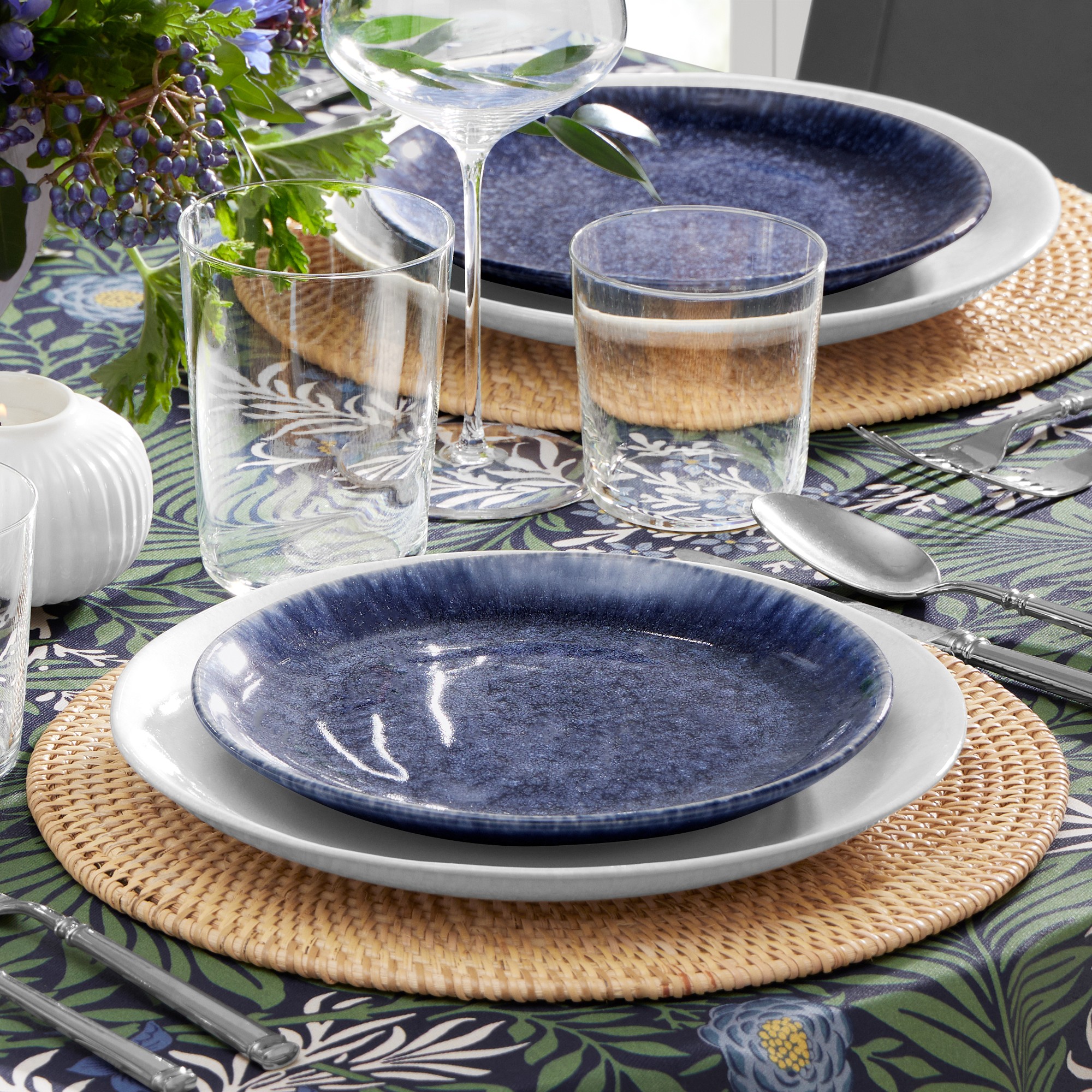 Cyprus Reactive Glaze Salad Plates