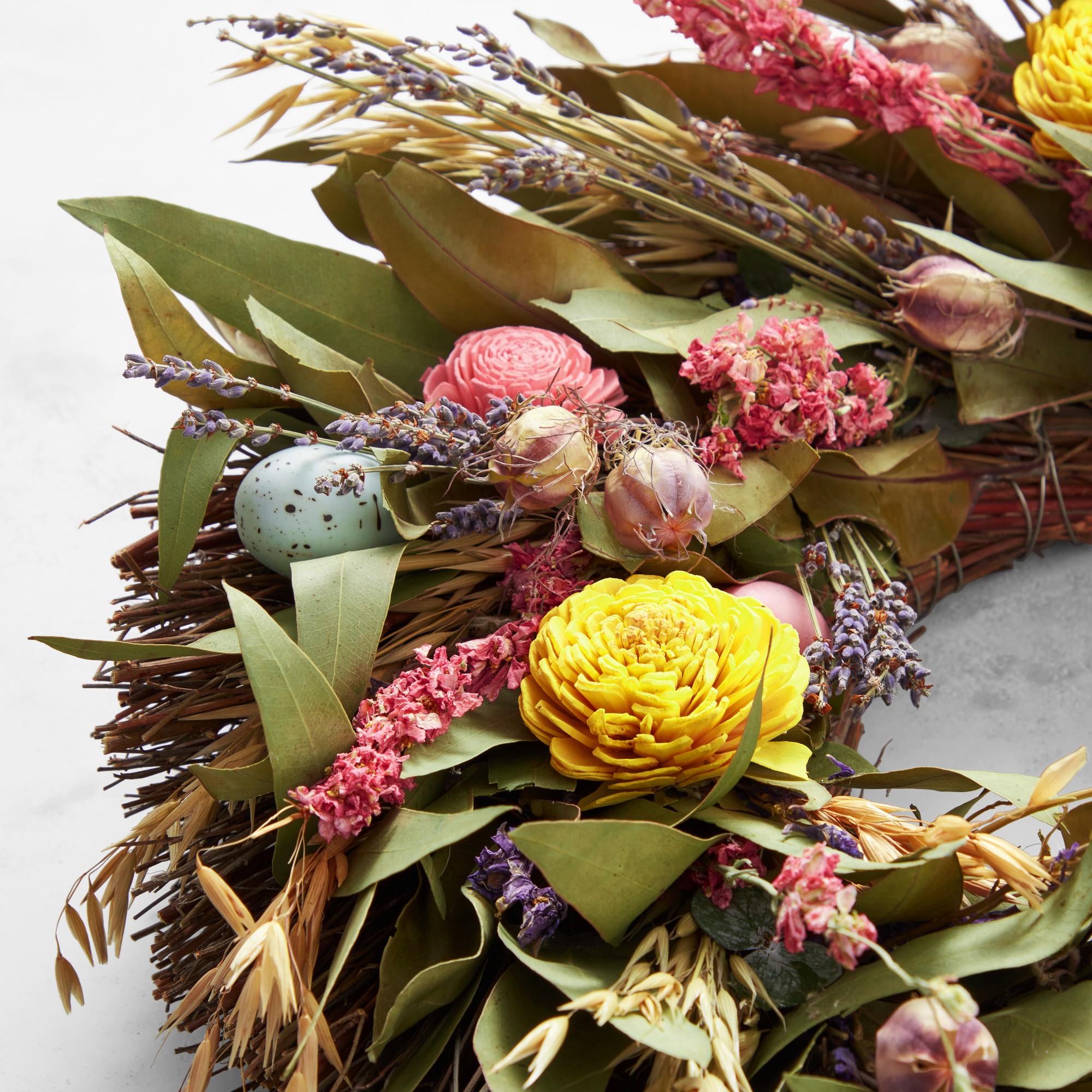 Easter Blossom Live Live Wreath, 20