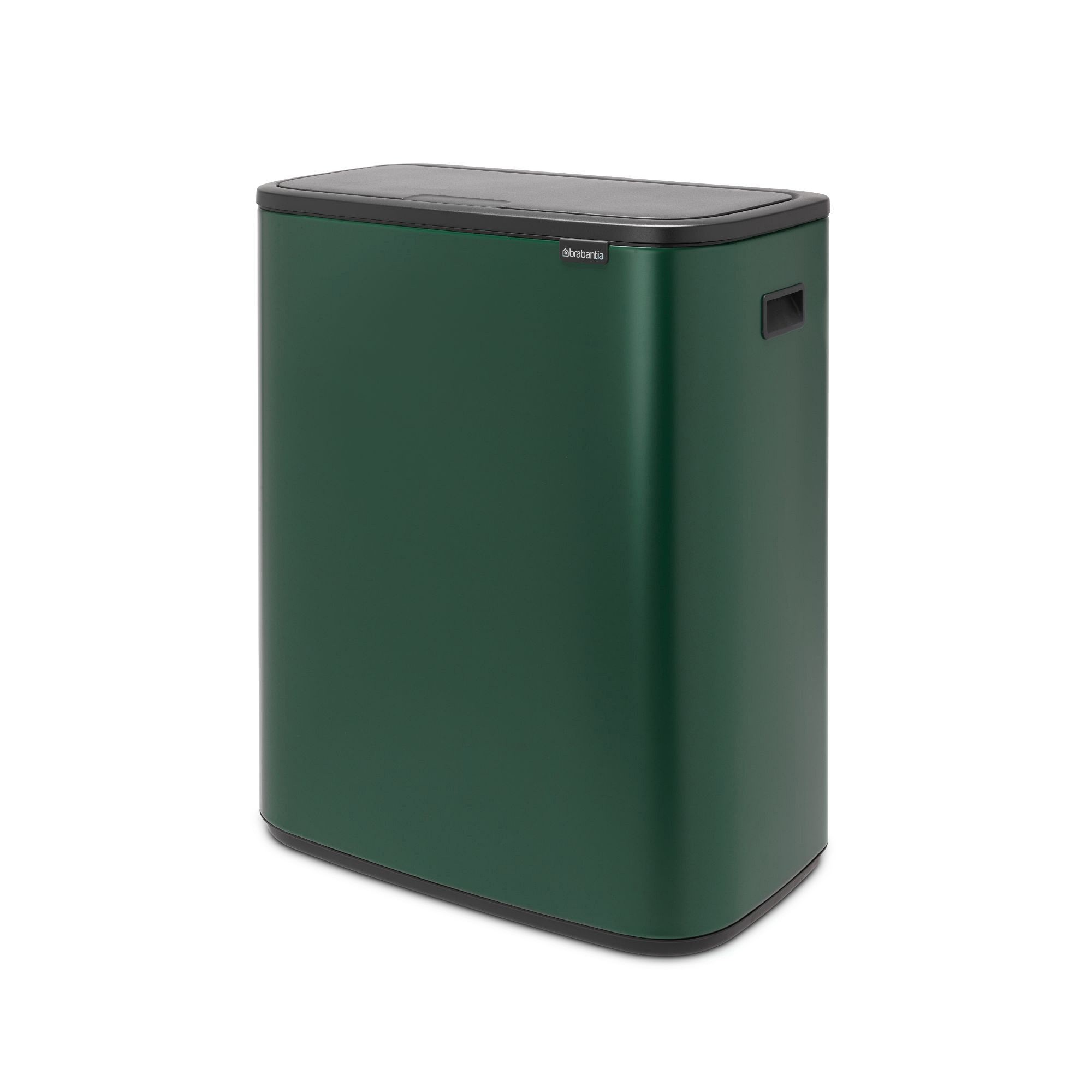 Brabantia Bo Touch Top Dual Compartment Recycling Trash Can, 2 x 8 Gallon