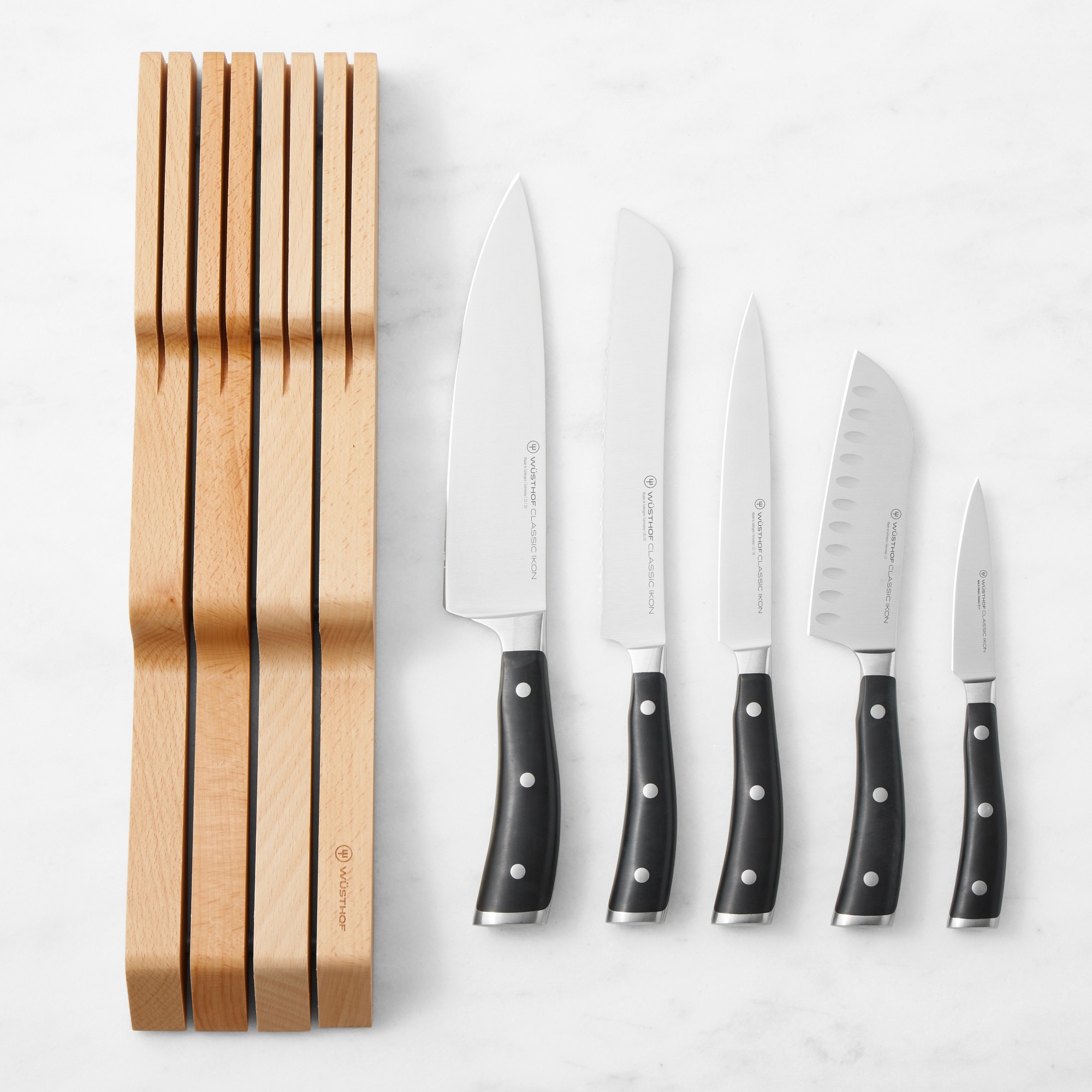 Wüsthof Classic Ikon In Drawer Knives, Set of 6