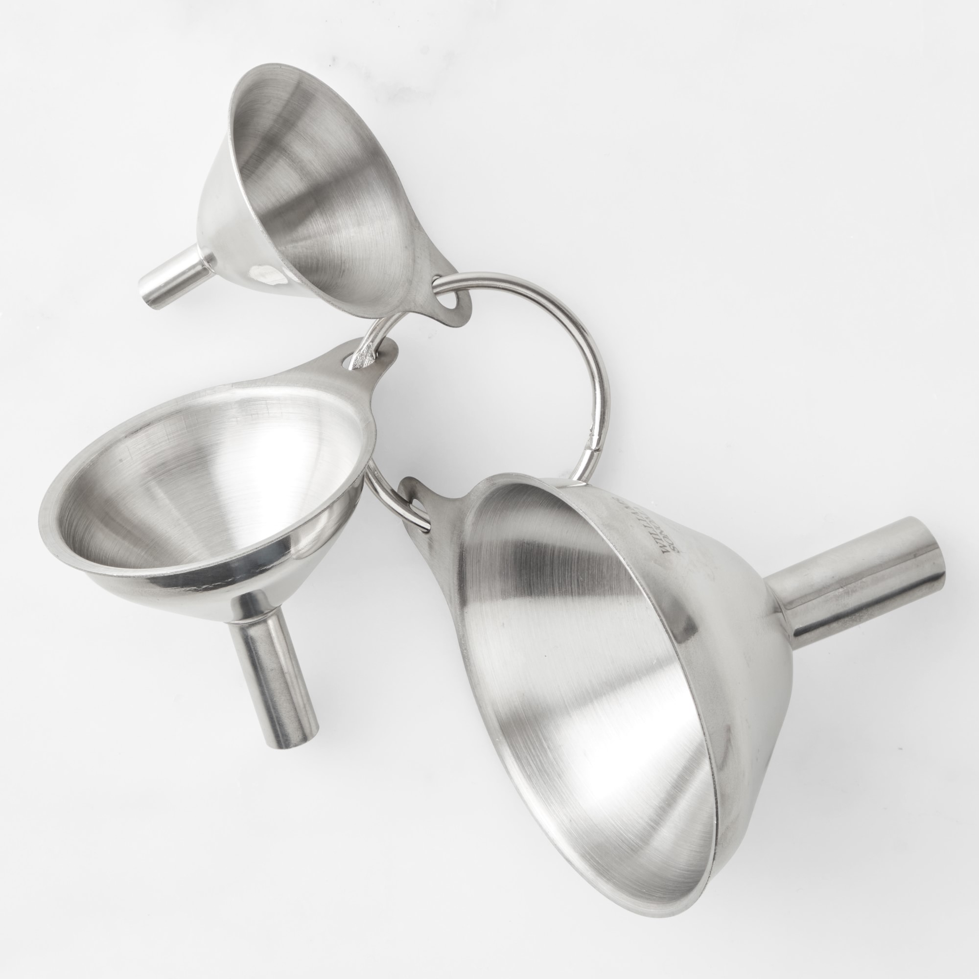 Williams Sonoma Stainless-Steel Funnels, Set of 3