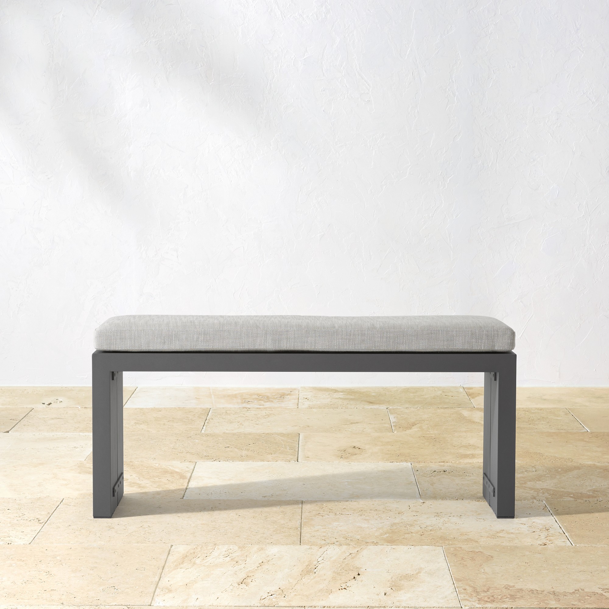 Larnaca Outdoor Metal Dining Bench (46-65)