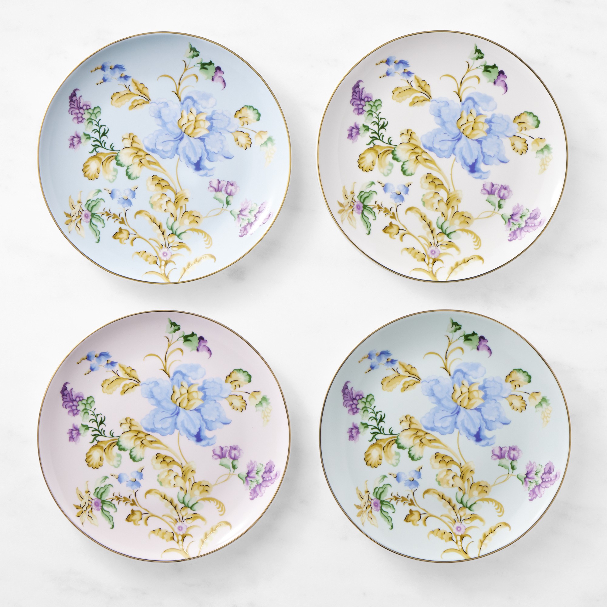 Bridgerton x Williams Sonoma Mixed Dessert Plates, Set of 4