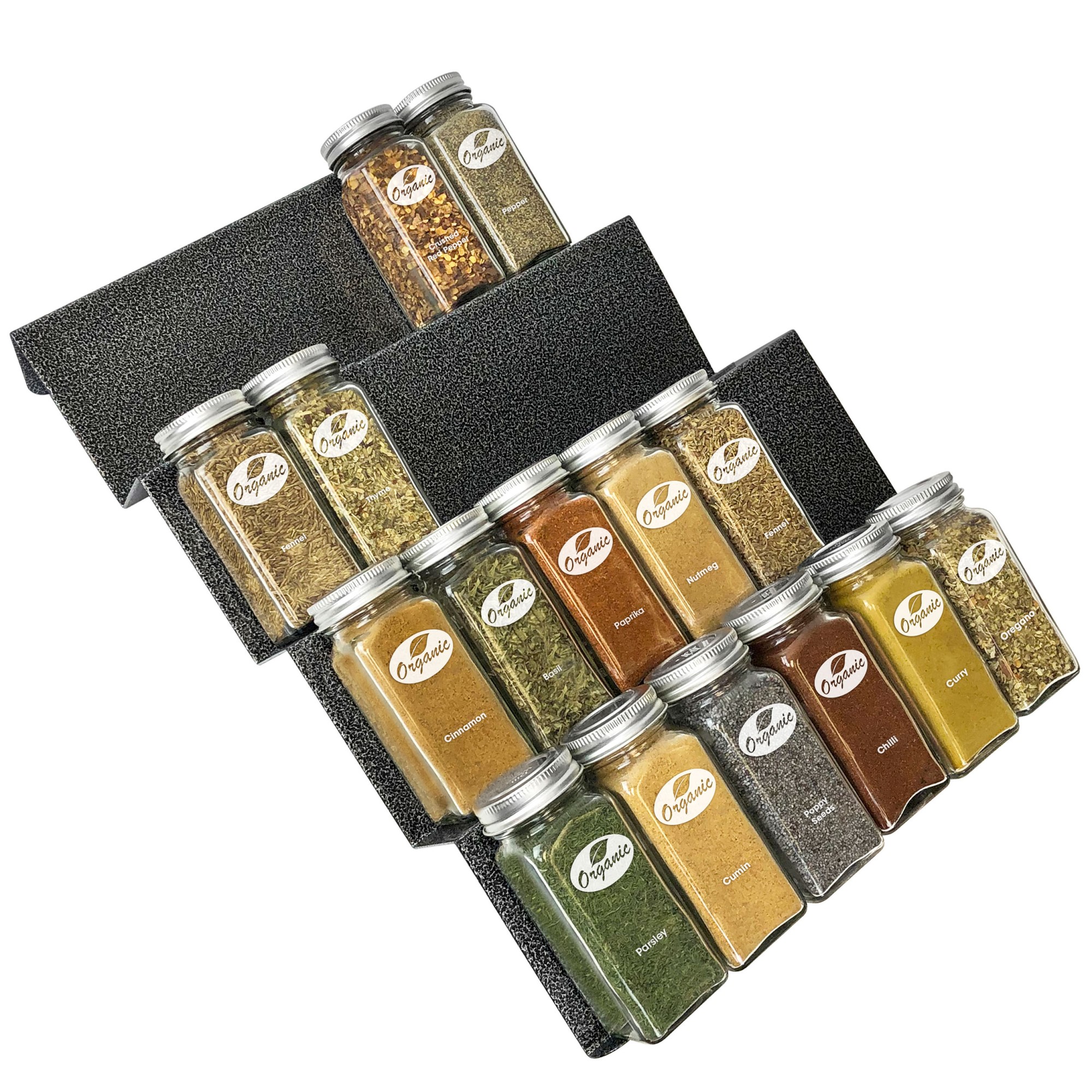Slide Out Spice Rack Tray
