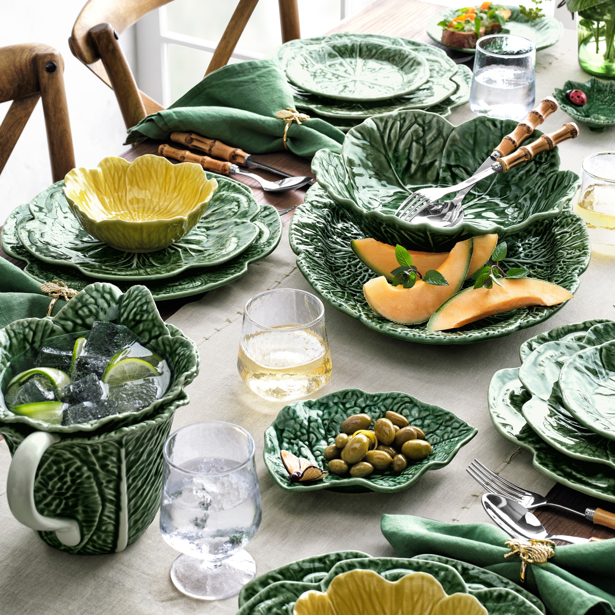 Bordallo Pinheiro Cabbage Salad Plates