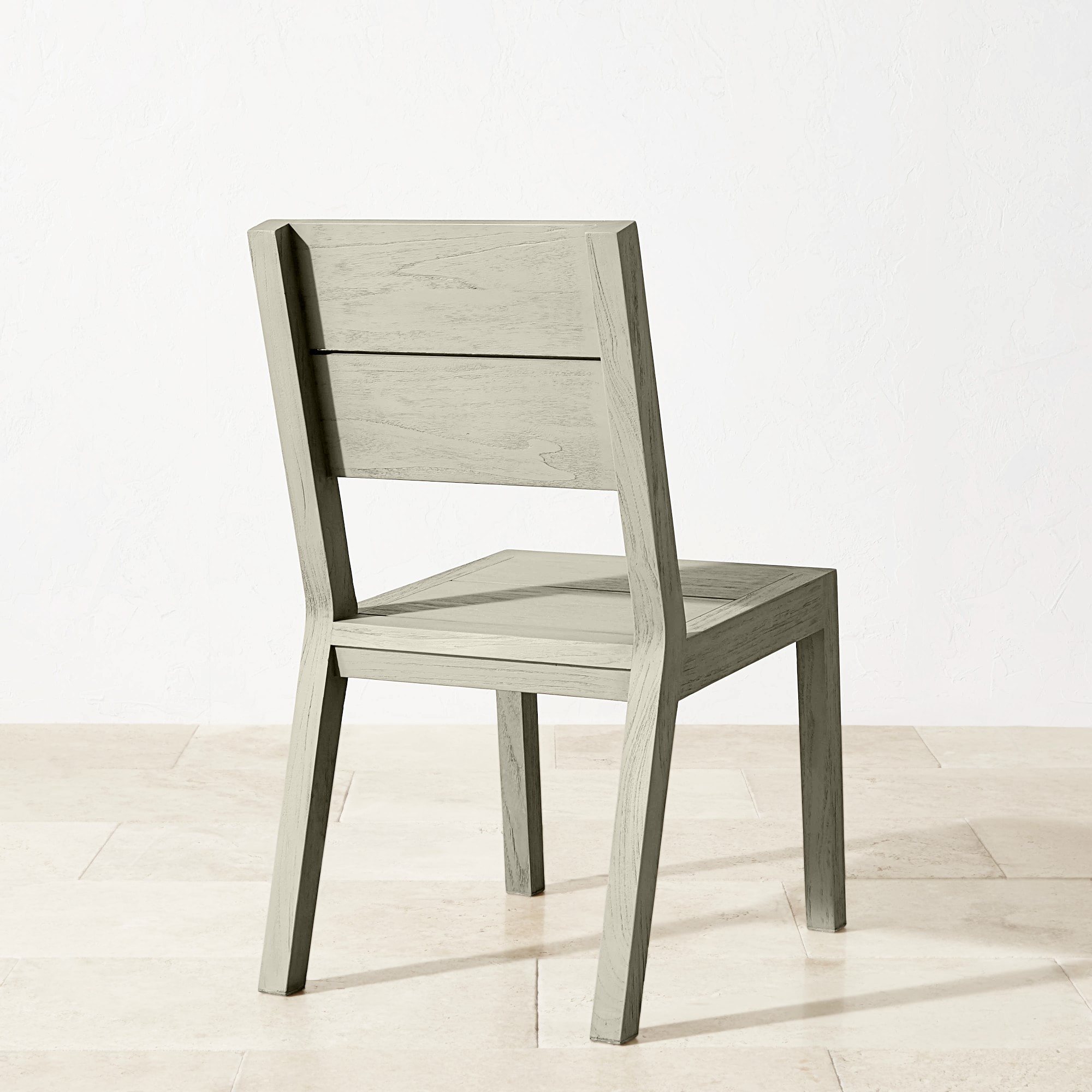 Larnaca Outdoor Grey Teak Dining Side Chair