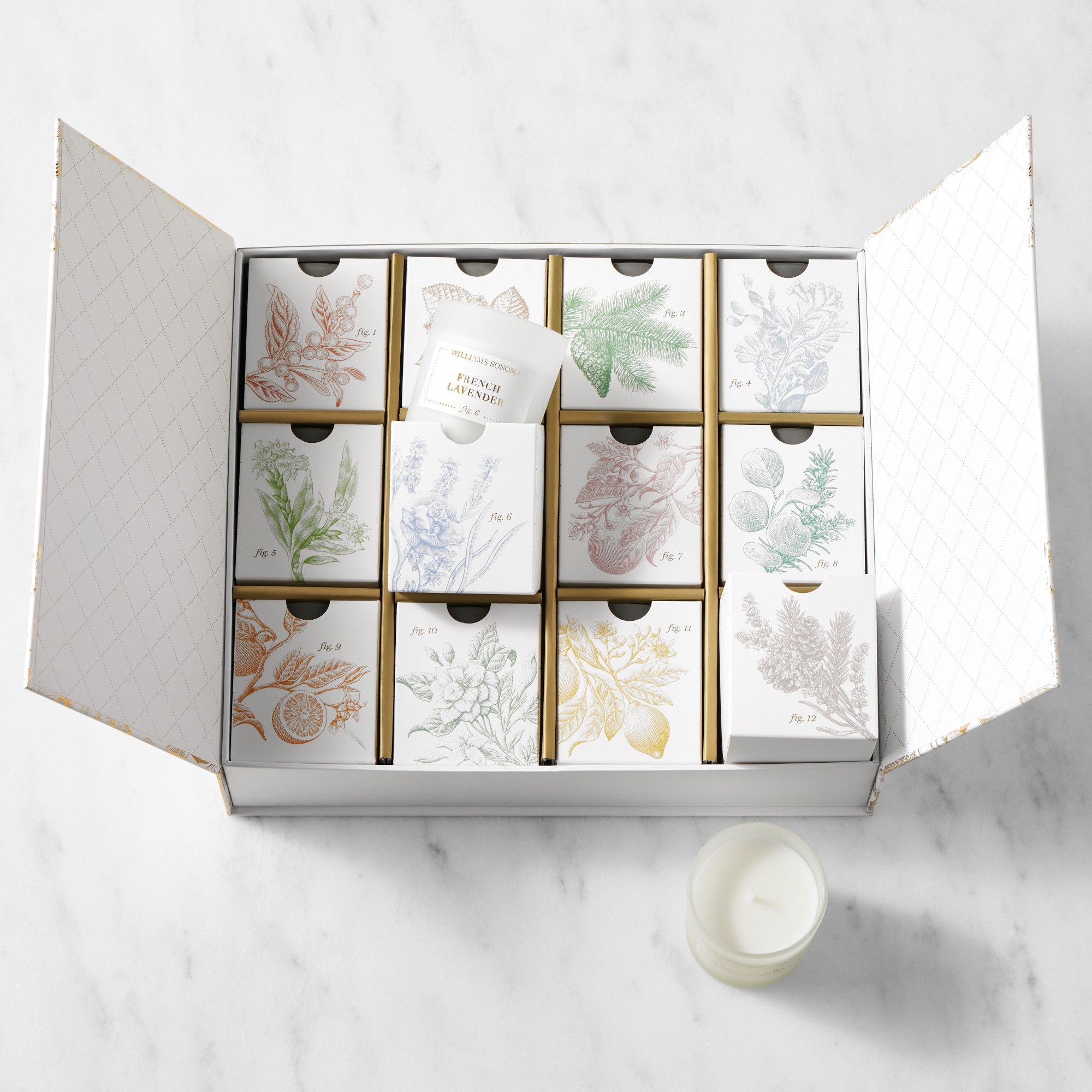 12 Days of Essential Oils Candles Gift Set