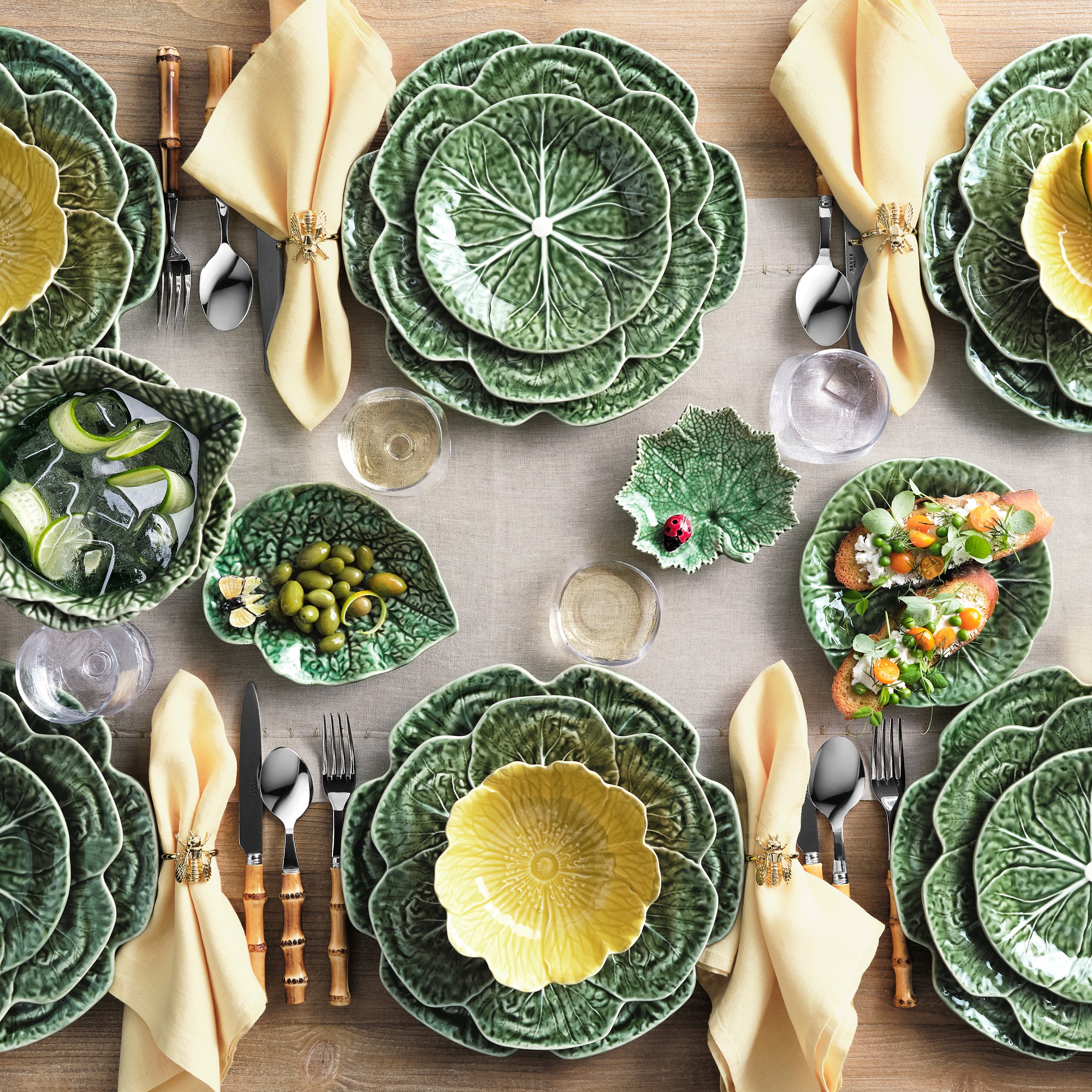 Bordallo Pinheiro Cabbage Salad Plates