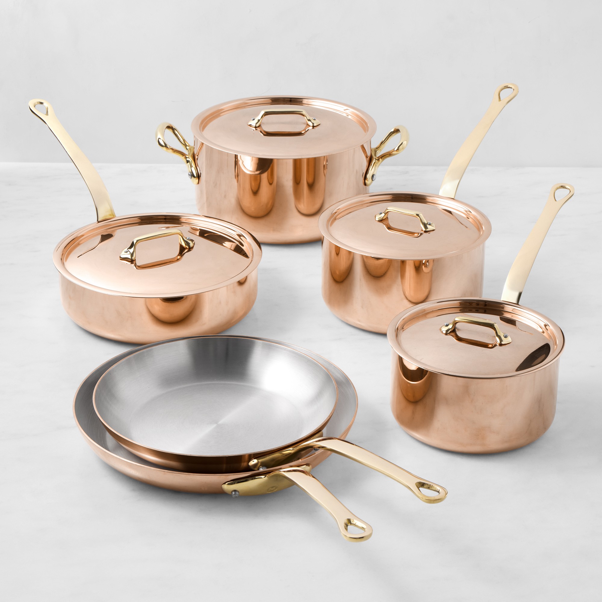 Mauviel M'250B Copper 10-Piece Cookware Set
