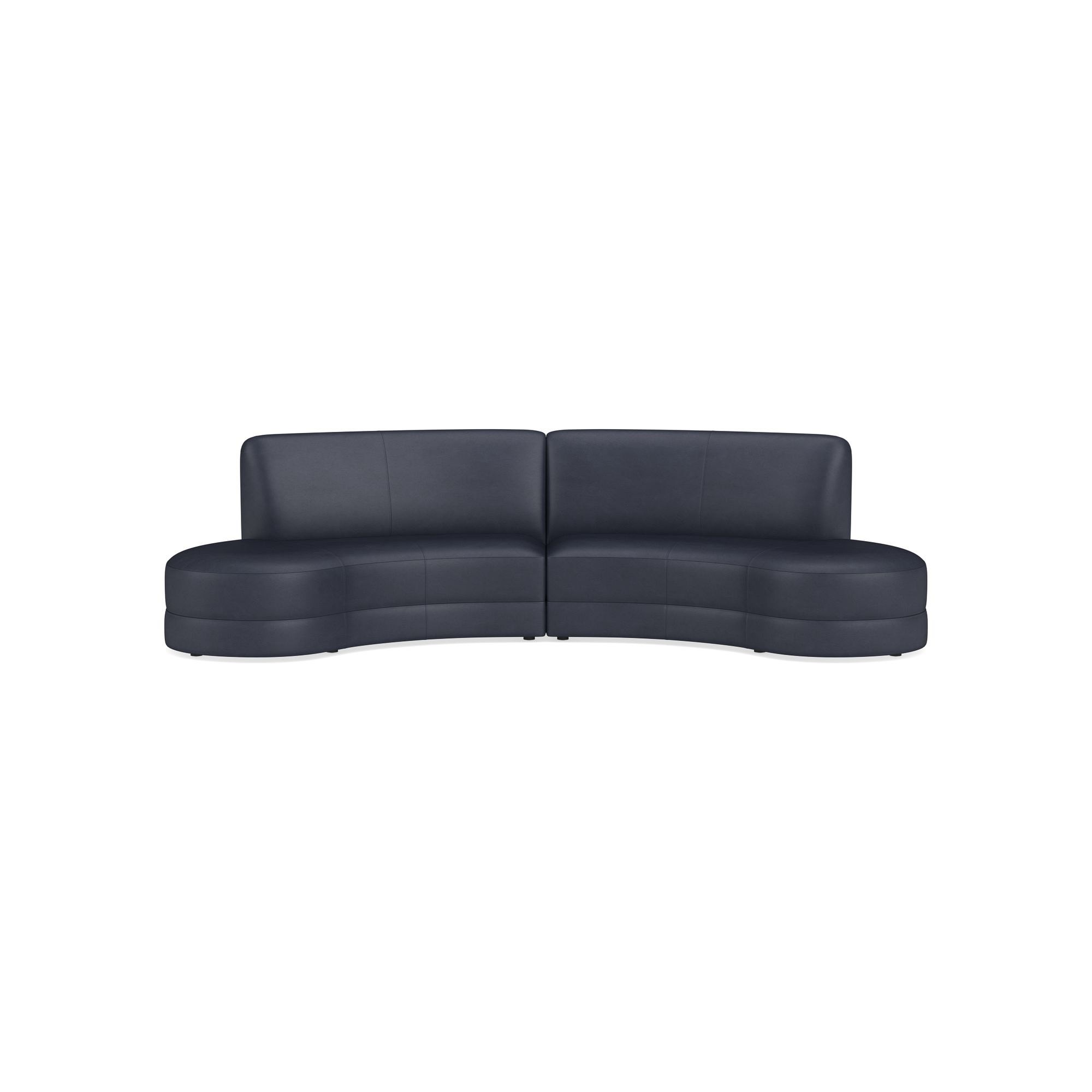 Capri 2-Piece Bumper Armless Sectional (132)