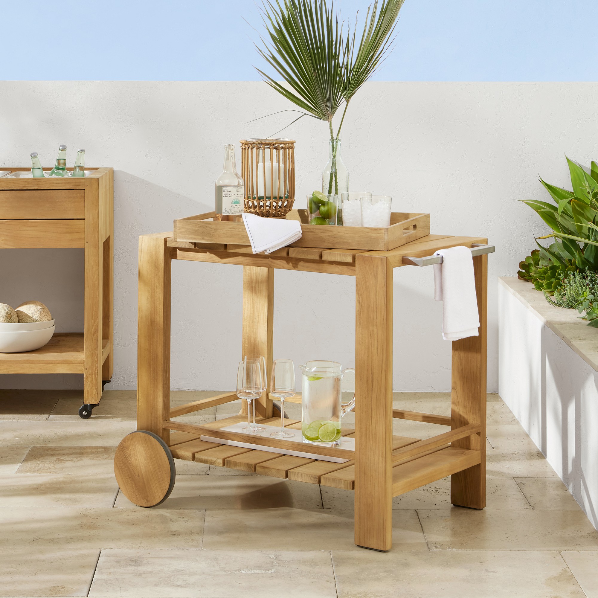 Larnaca Outdoor Teak Bar Cart (39)