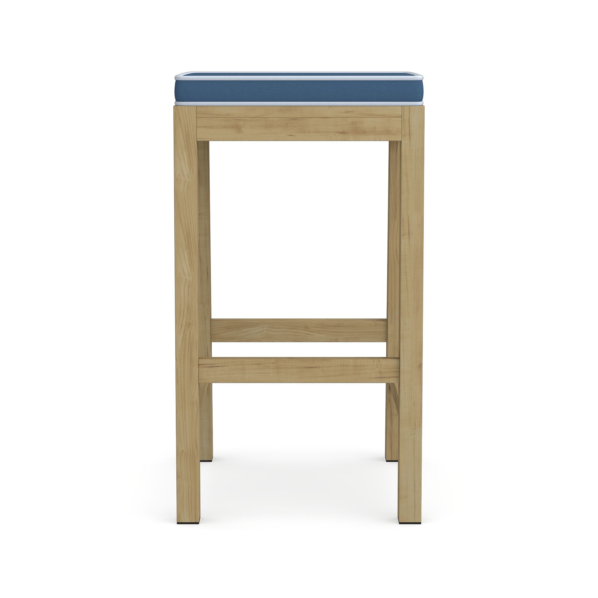 Larnaca Outdoor Teak Backless Bar Stool Cushions
