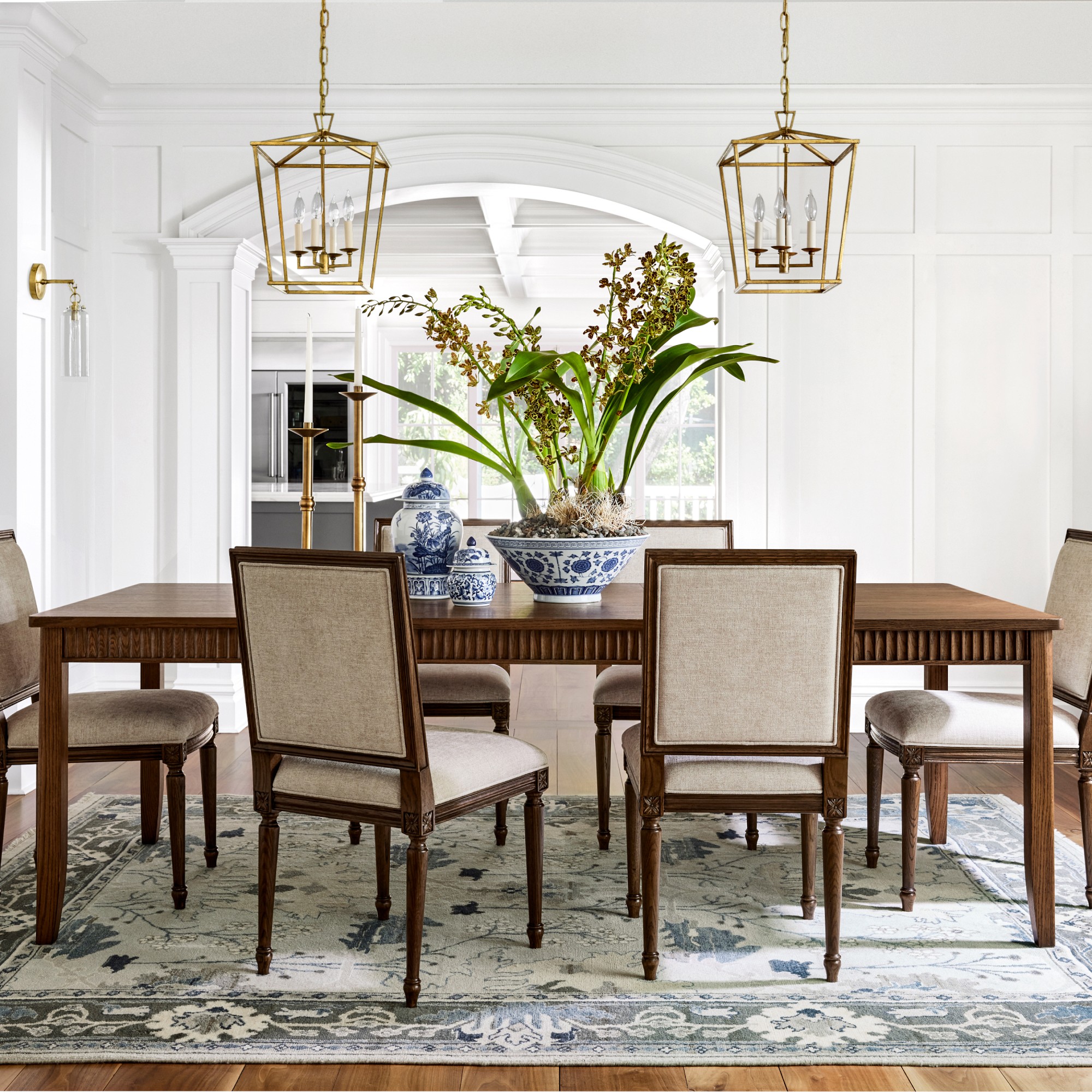 Lewis Extendable Rectangular Dining Table (72-108)