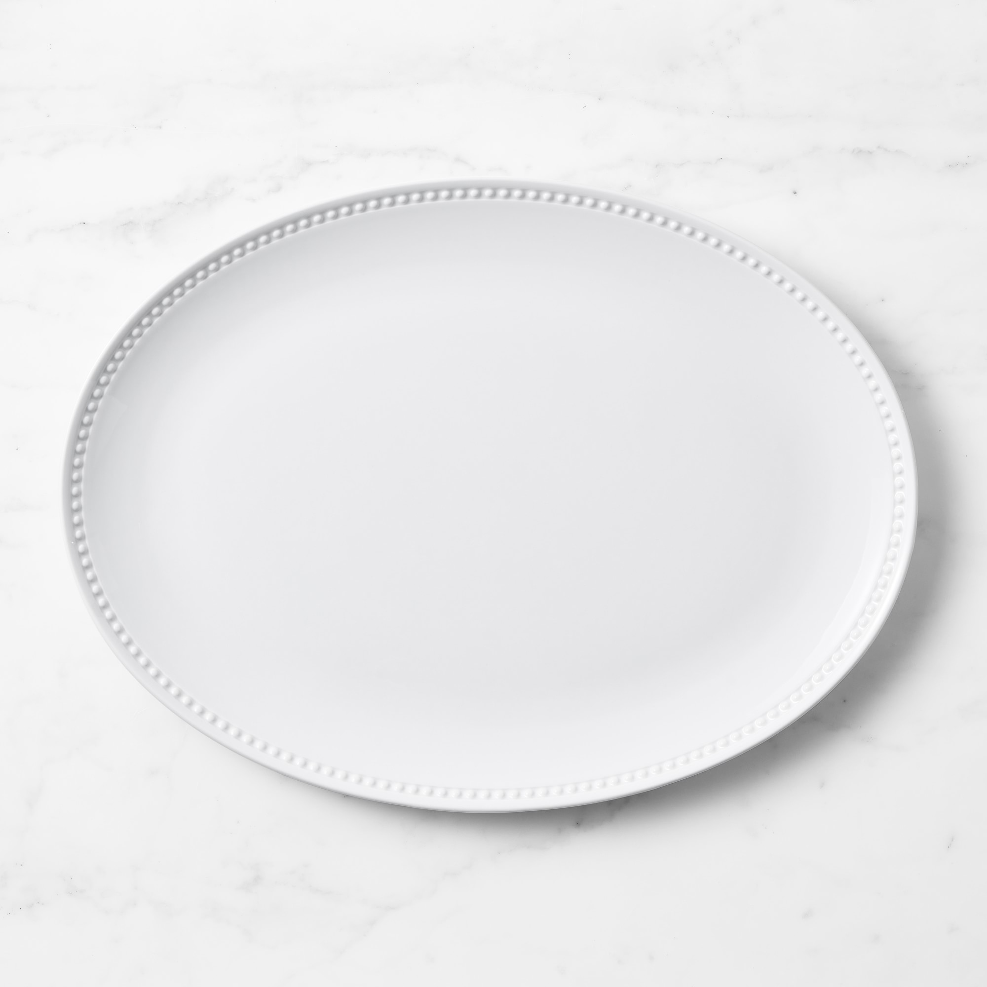 Pillivuyt Beaded Coupe Oval Platter