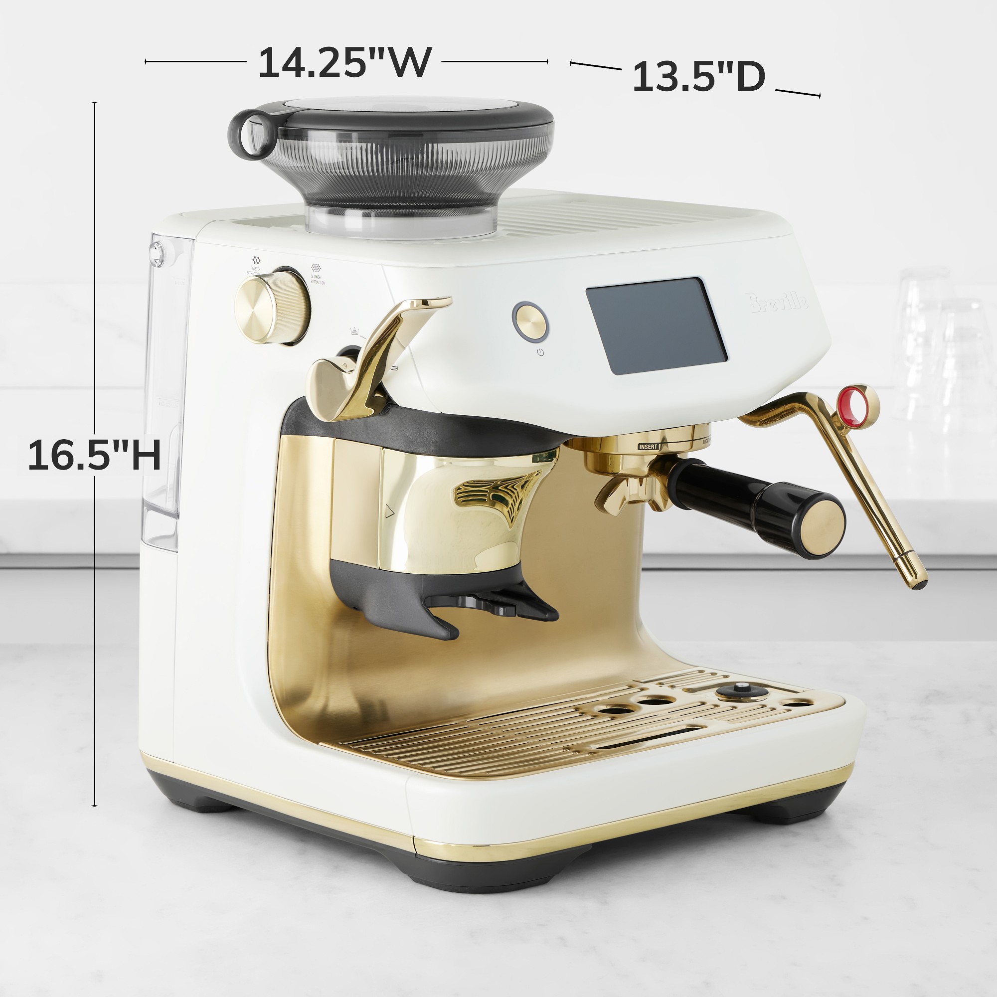 Breville Barista Touch™ Impress Espresso Machine Brass Collection