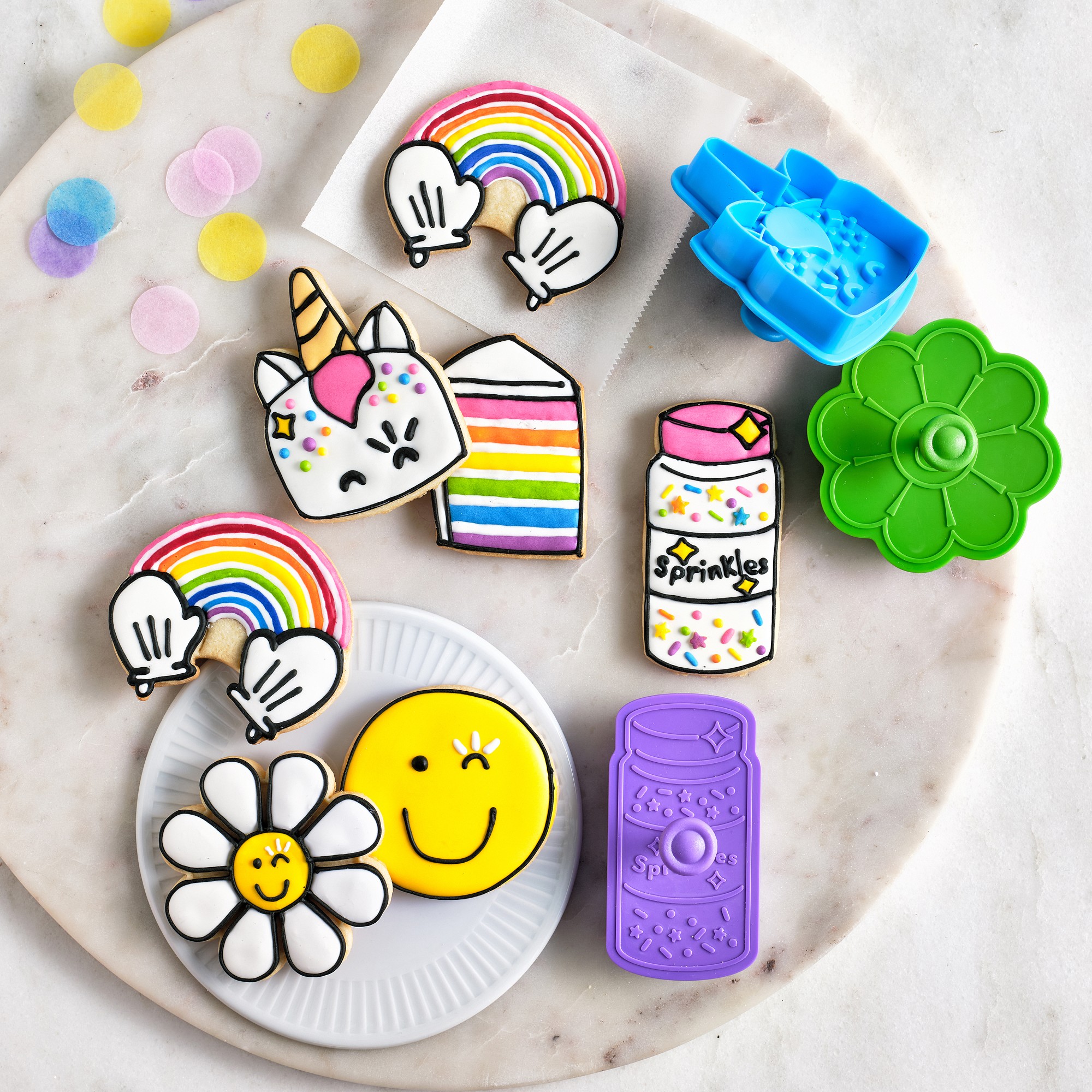 Williams Sonoma Flour Shop Impression Cookie Cutter Kit